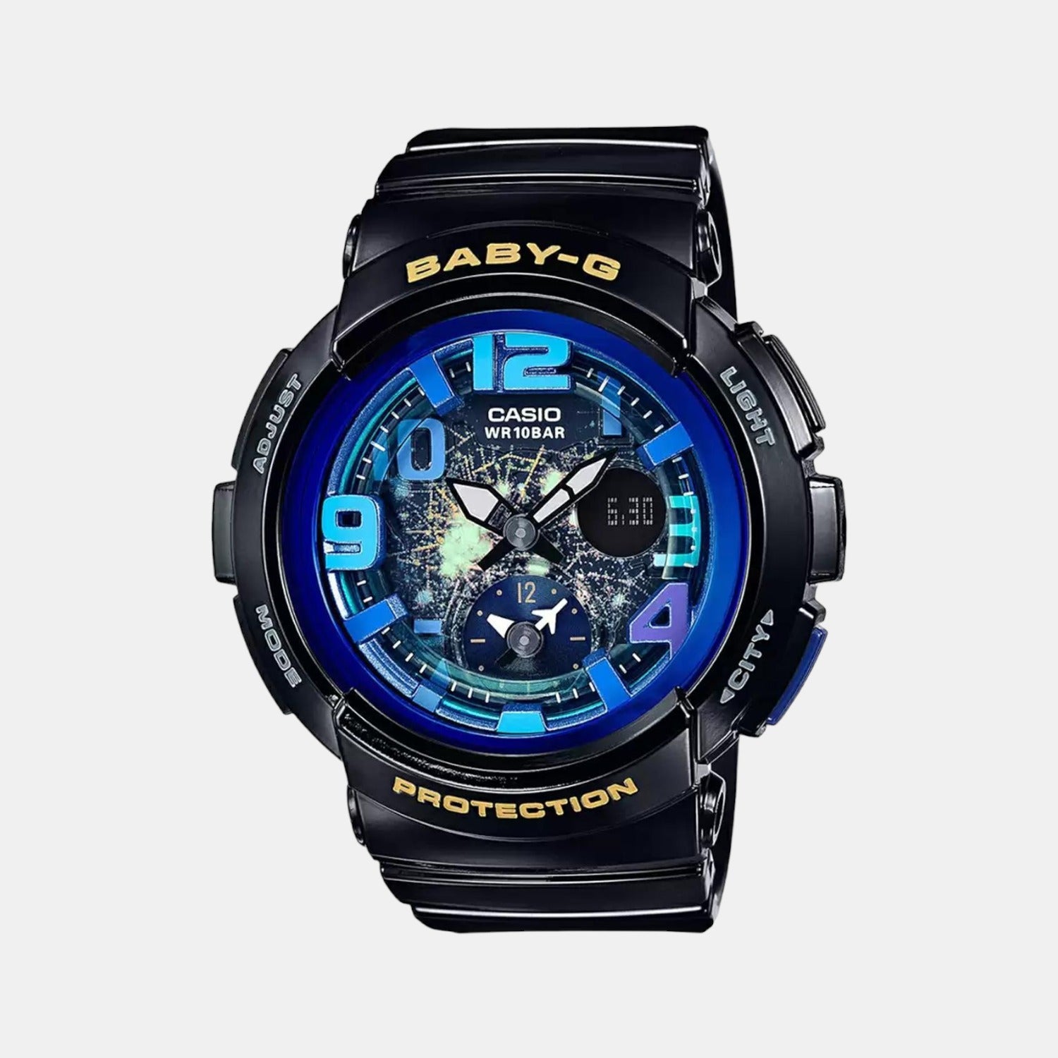 Casio Baby-G Women Quartz Blue Dial Analog-Digital Resin Watch BX057