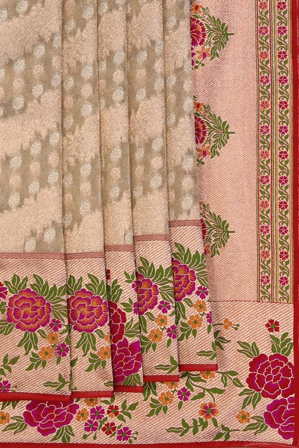 Kalanjali Gold-Tissue Saree – Women's