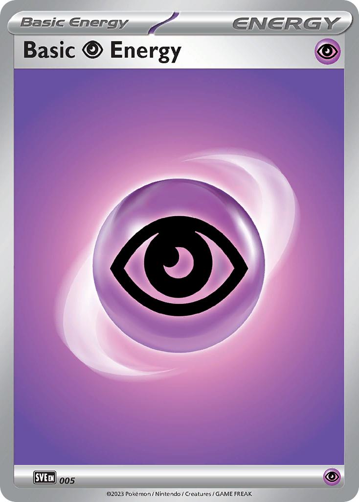 Pokémon Basic Psychic Energy - 005 - Common [sve-005] [Non-Holo]
