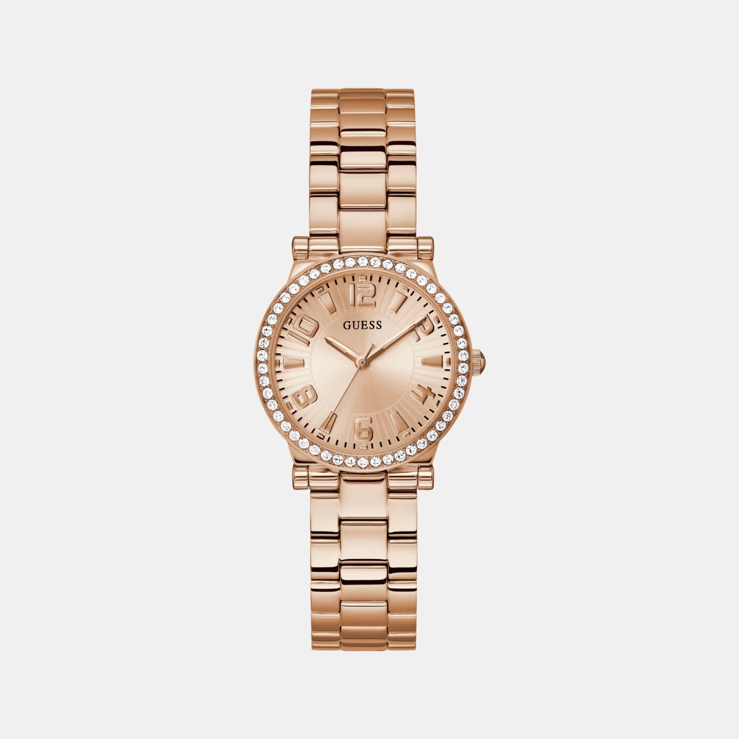 Guess Dress Women Quartz Rose Gold Dial Analog Stainless Steel Watch GW0686L3