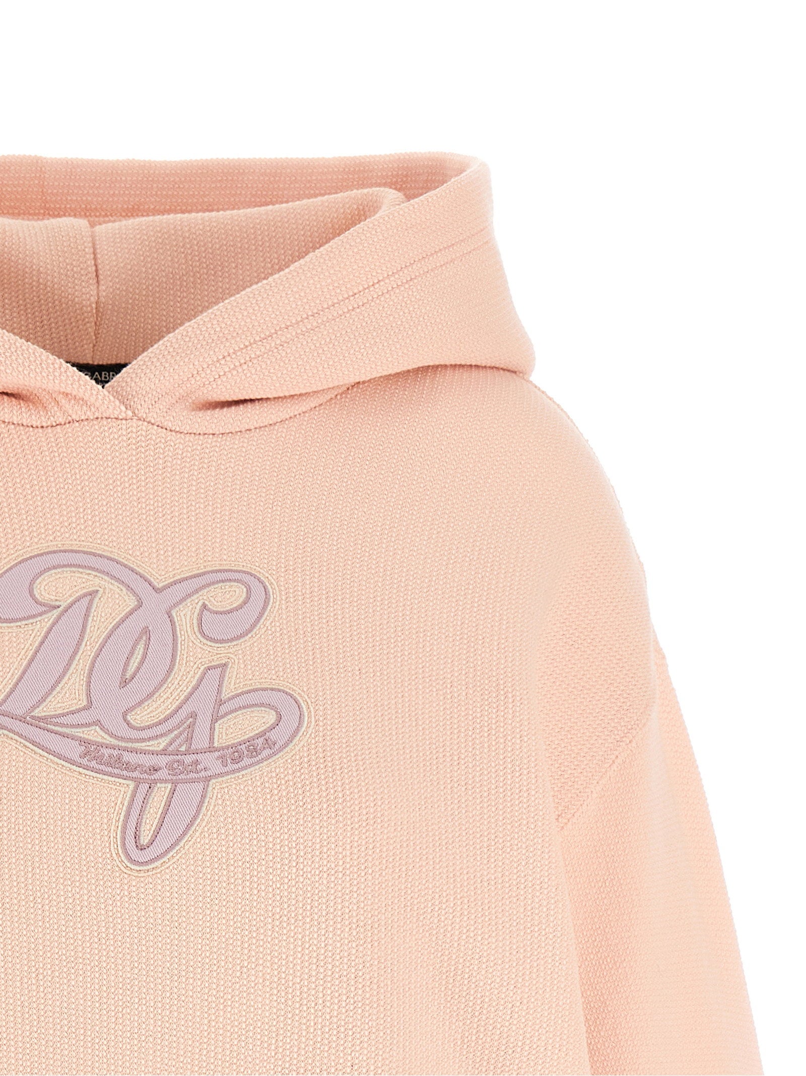 Dolce & Gabbana Logo Embroidery Hoodie – 100% cotton - view 3