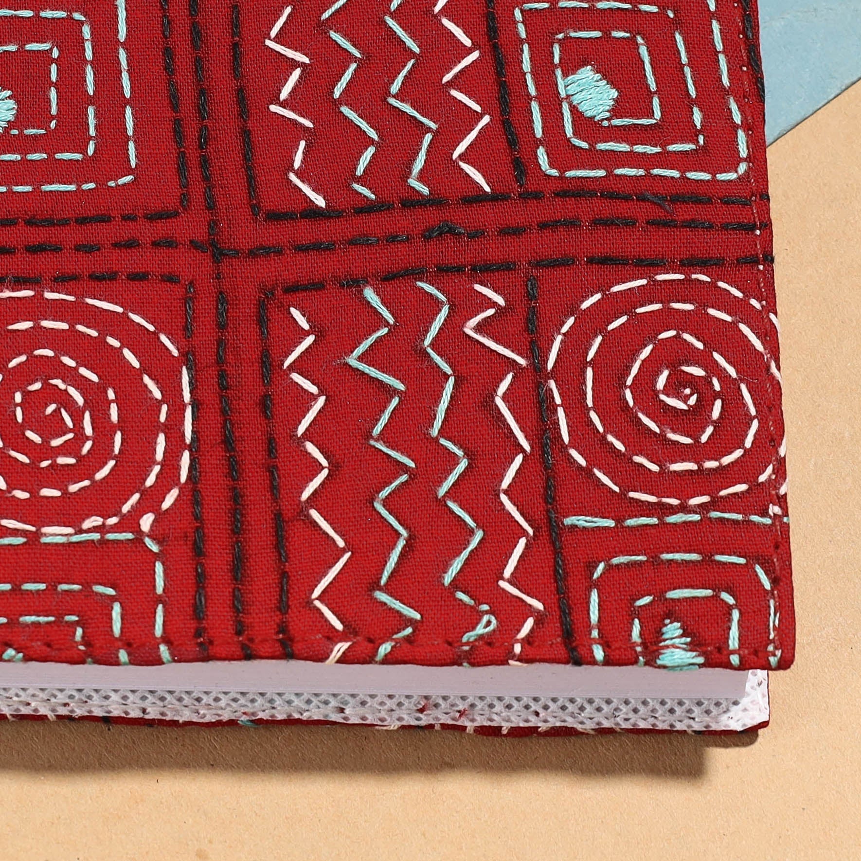 ASALKAAR Bengal Kantha Work Handcrafted Notepad (5 x 4 in) - view 2