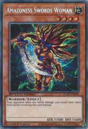 Yu-Gi-Oh! Amazoness Swords Woman - SGX3-END02 - Secret Rare - 1st Edition