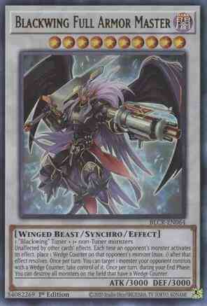 Yu-Gi-Oh! Blackwing Full Armor Master - BLCR-EN064 - Ultra Rare - 1st Edition
