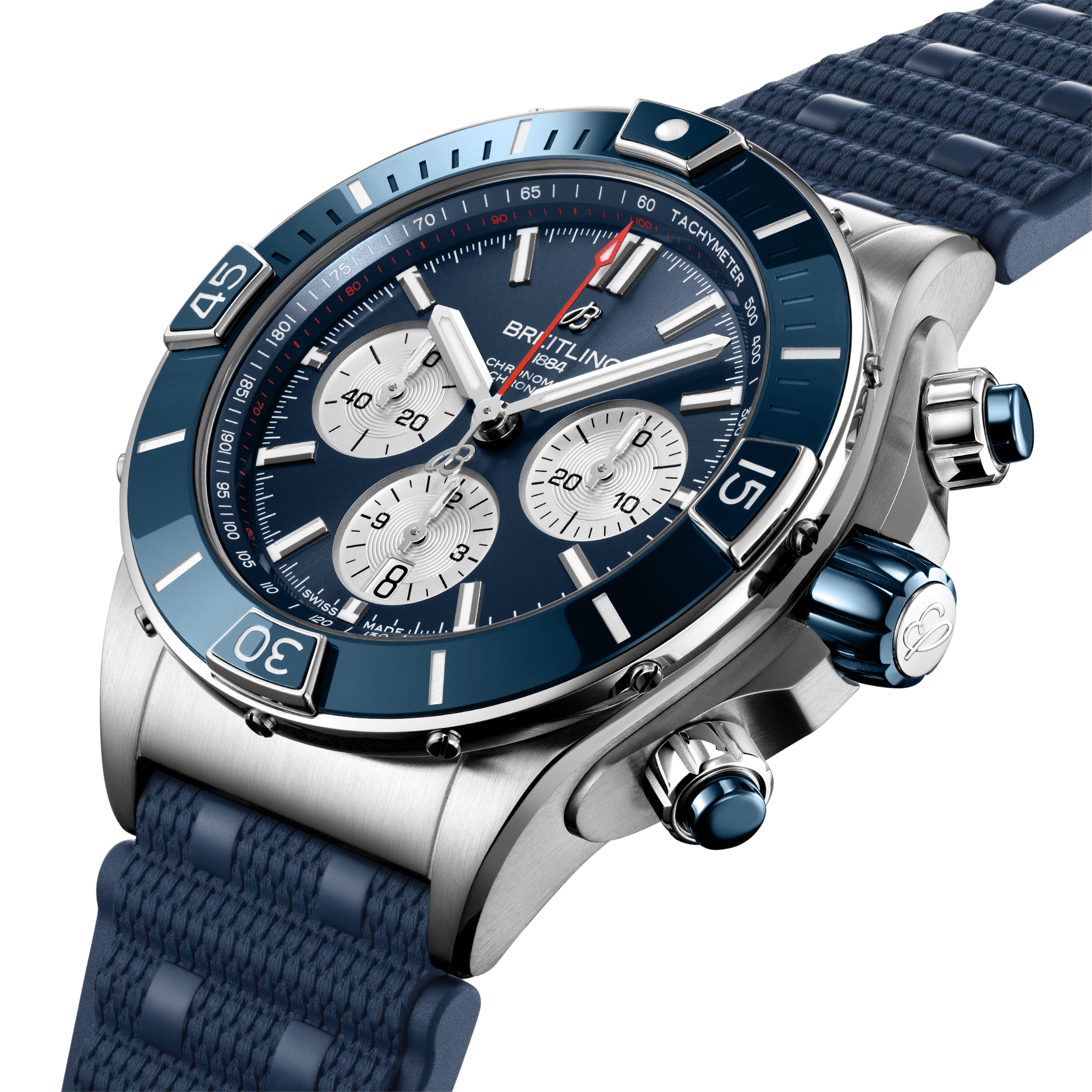 Breitling Super Chronomat B01 Blue Dial Men 44mm