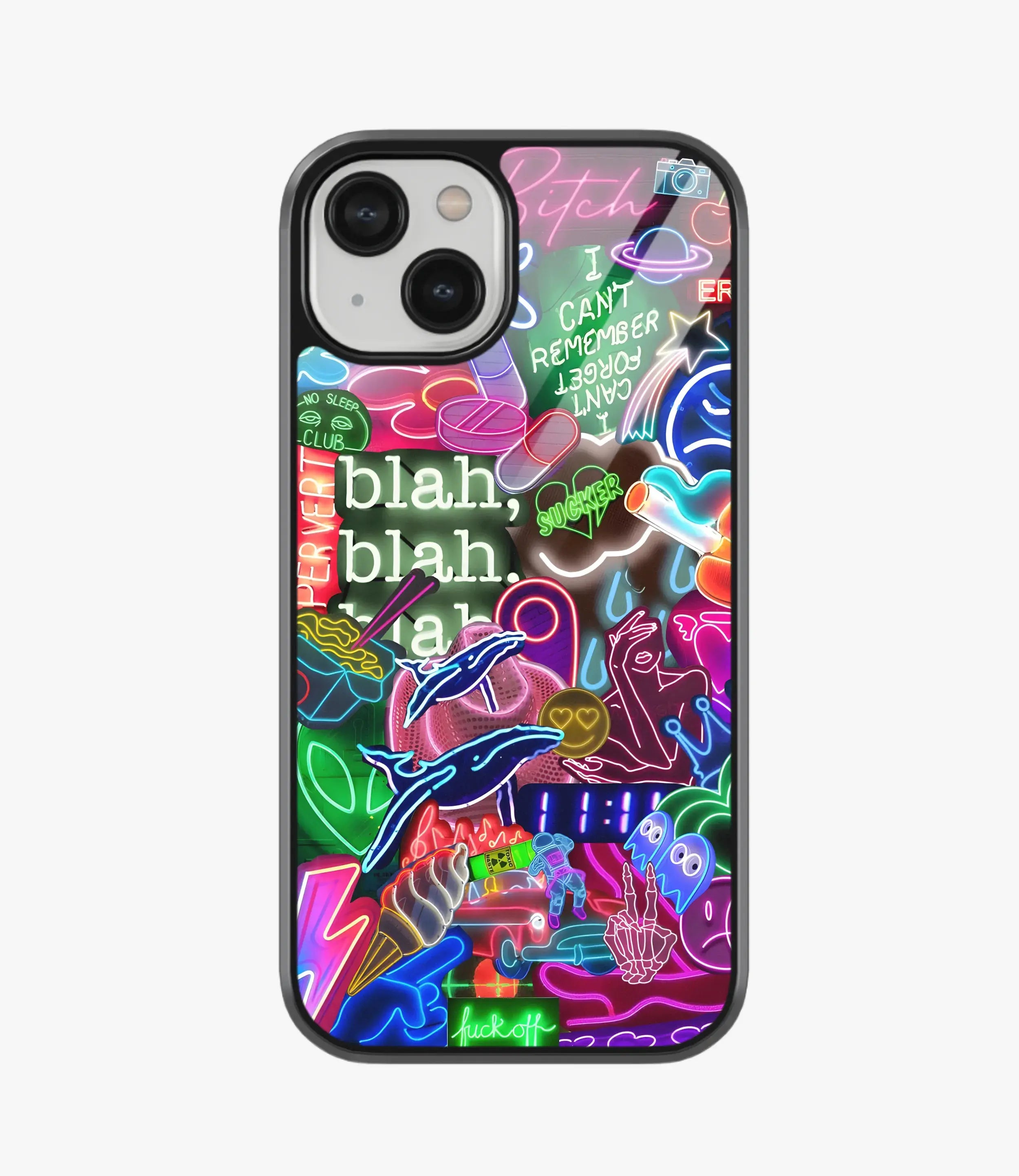 The Case Company Bad Bitch Neon Glass Case
