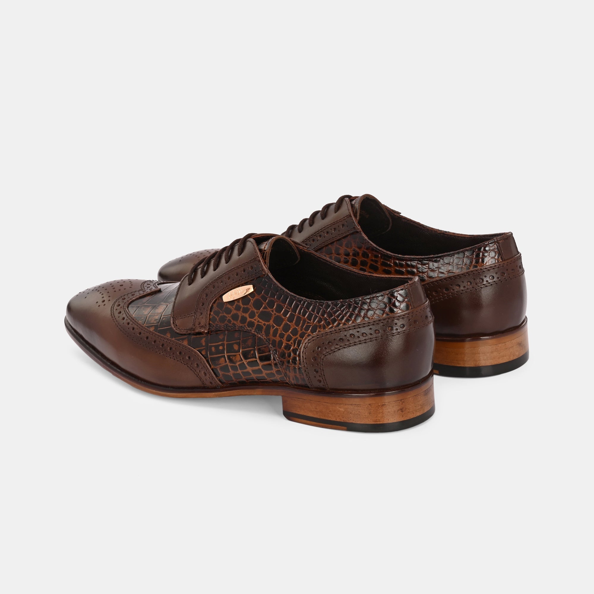 Colour-Blocked Lace-Up Brogues by Lafattio - view 3