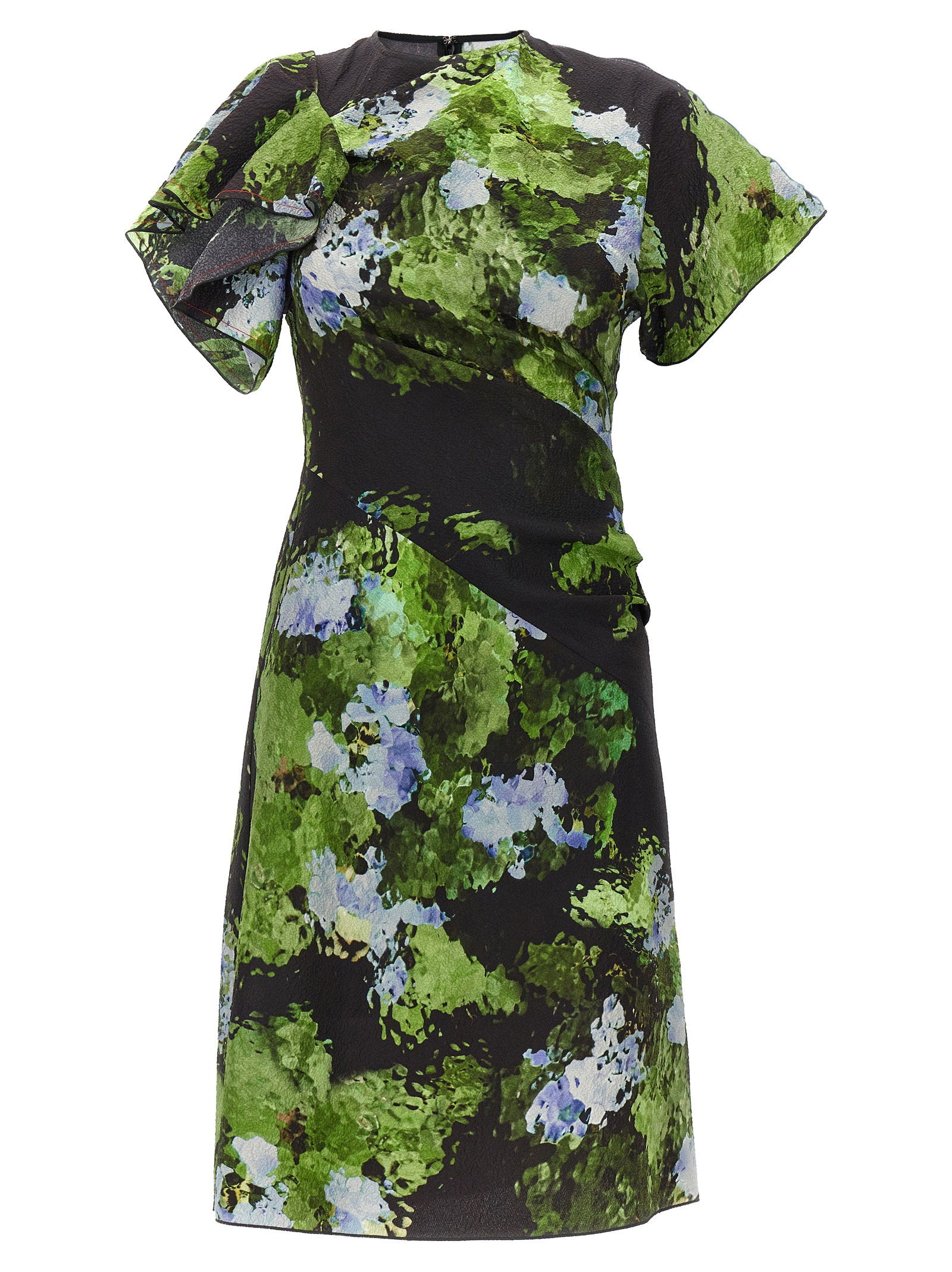 Victoria Beckham Floral Printed Dress – 63% polyester 37% cotton