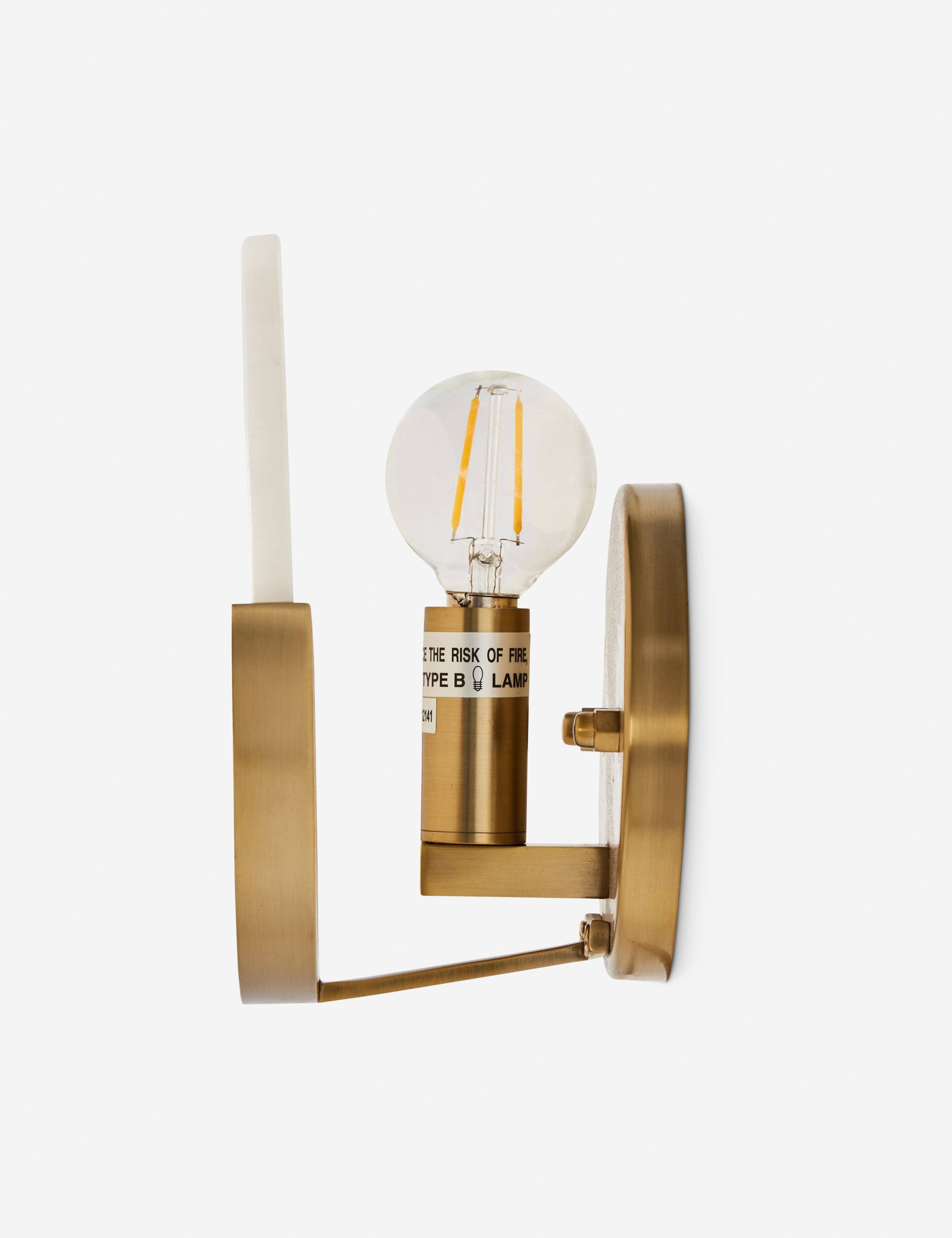 Lulu and Georgia Martell Sconce – Brushed Brass - view 6