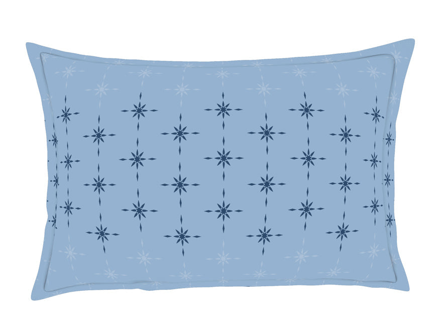 Spaces India Geometric Lichen Blue - Light Blue 100% Cotton King Size Bedsheet - Anti Bacterial By Welspun - view 5