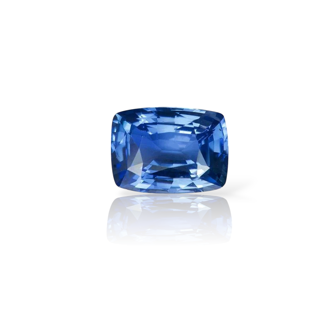 Gemsmantra Blue Sapphire (6.69 Ratti, 6.09 Carat)