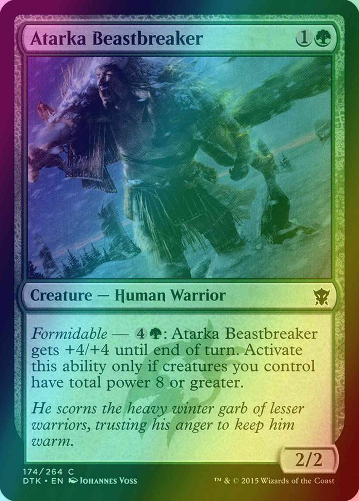 Atarka beastbreaker 174 – Magic Atarka Beastbreaker [174] [Dragons Of Tarkir] [Foil]