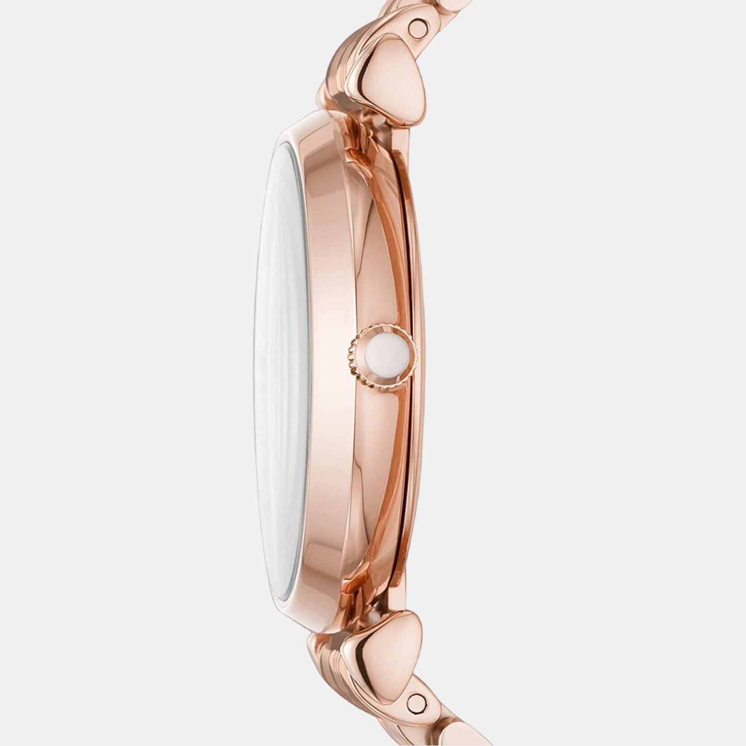 Emporio Armani Gianni T-Bar Women Quartz White Dial Analog Stainless Steel Watch AR11244 - view 2