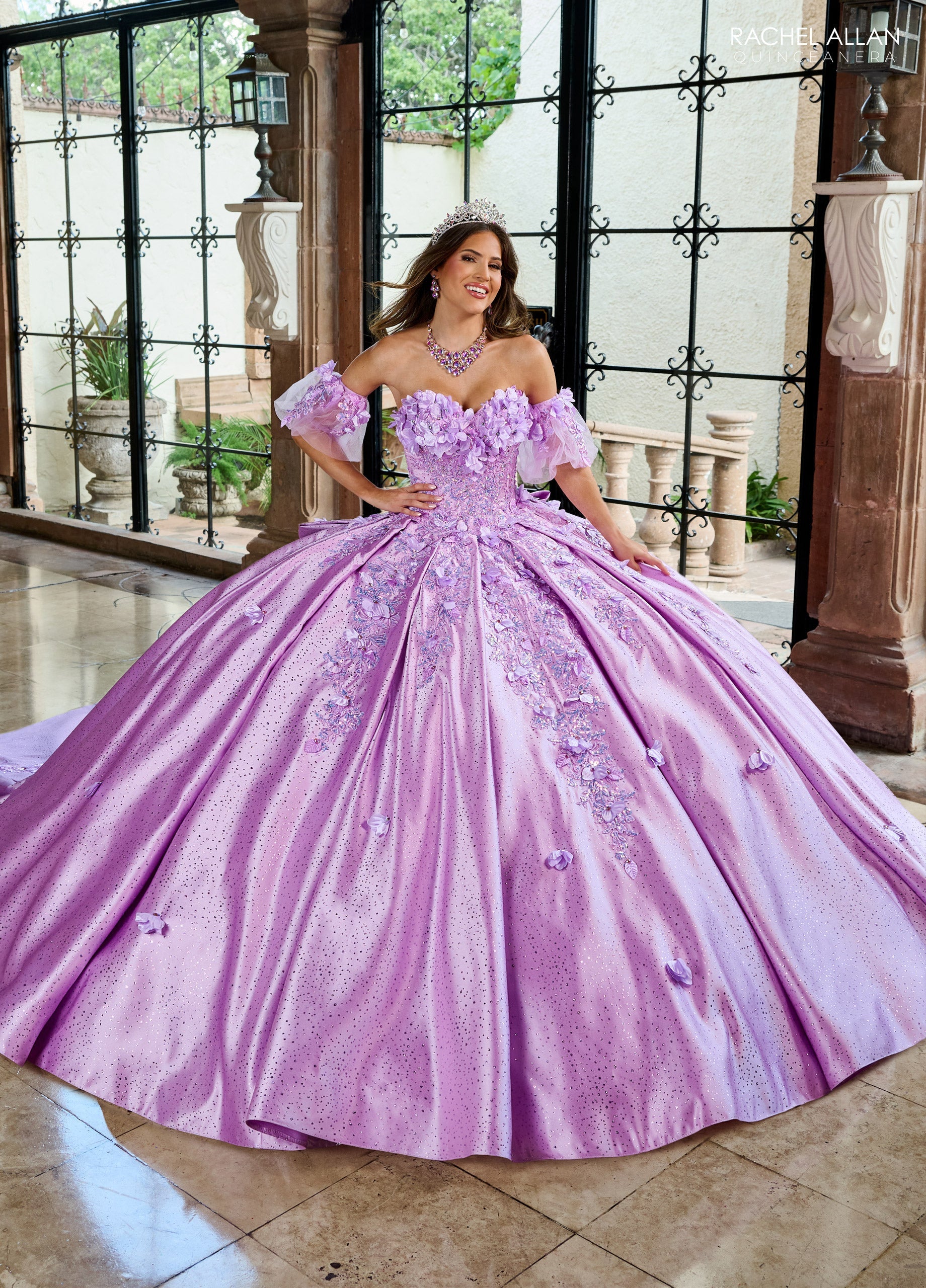 Mary's Bridal 3D Floral Sweetheart Quinceanera Dress by Rachel Allan RQ1157