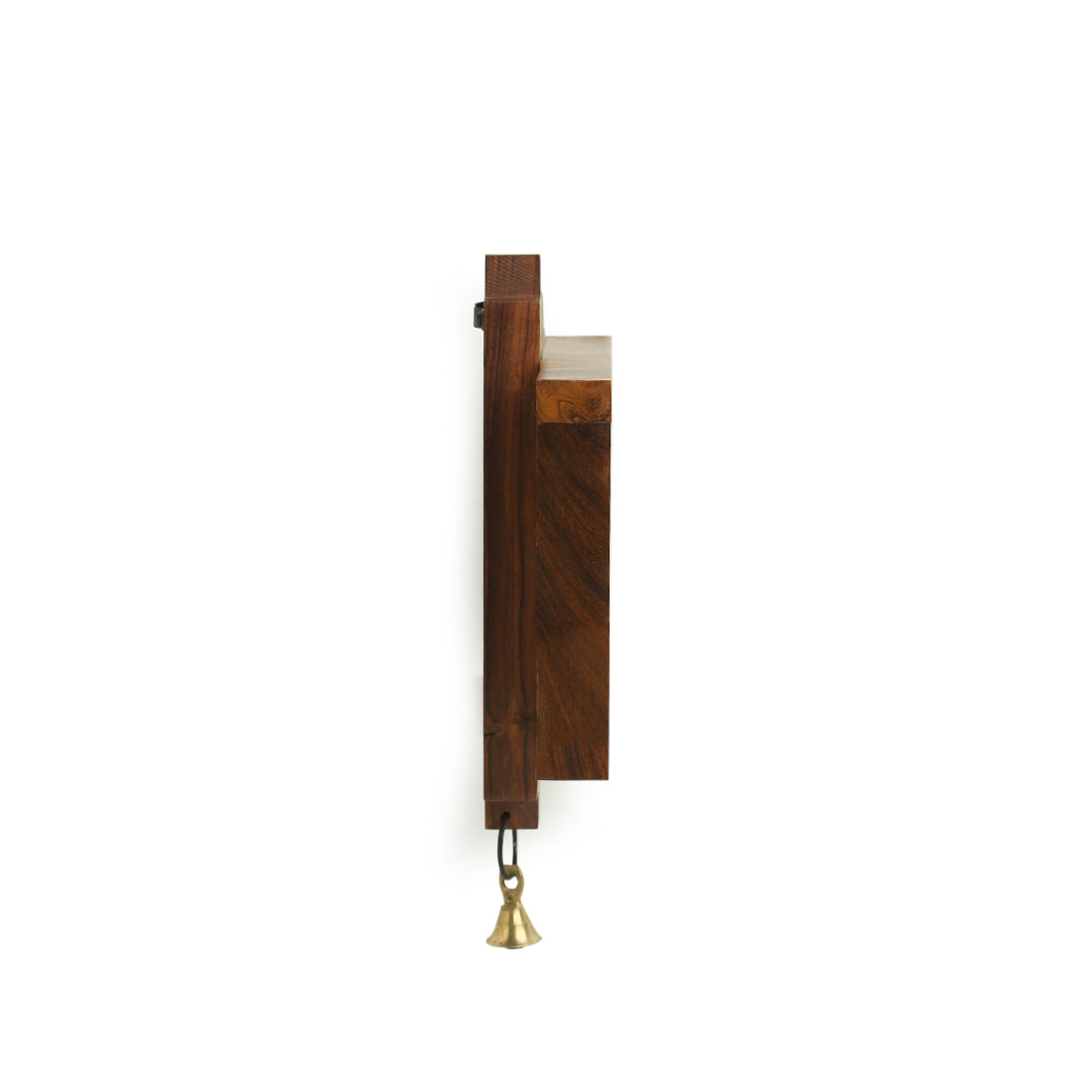 EXCLUSIVELANE 'Shades of a Leaf' Hand Painted Wall Hanging In Sheesham Wood & Terracotta (Set of 2) - view 4