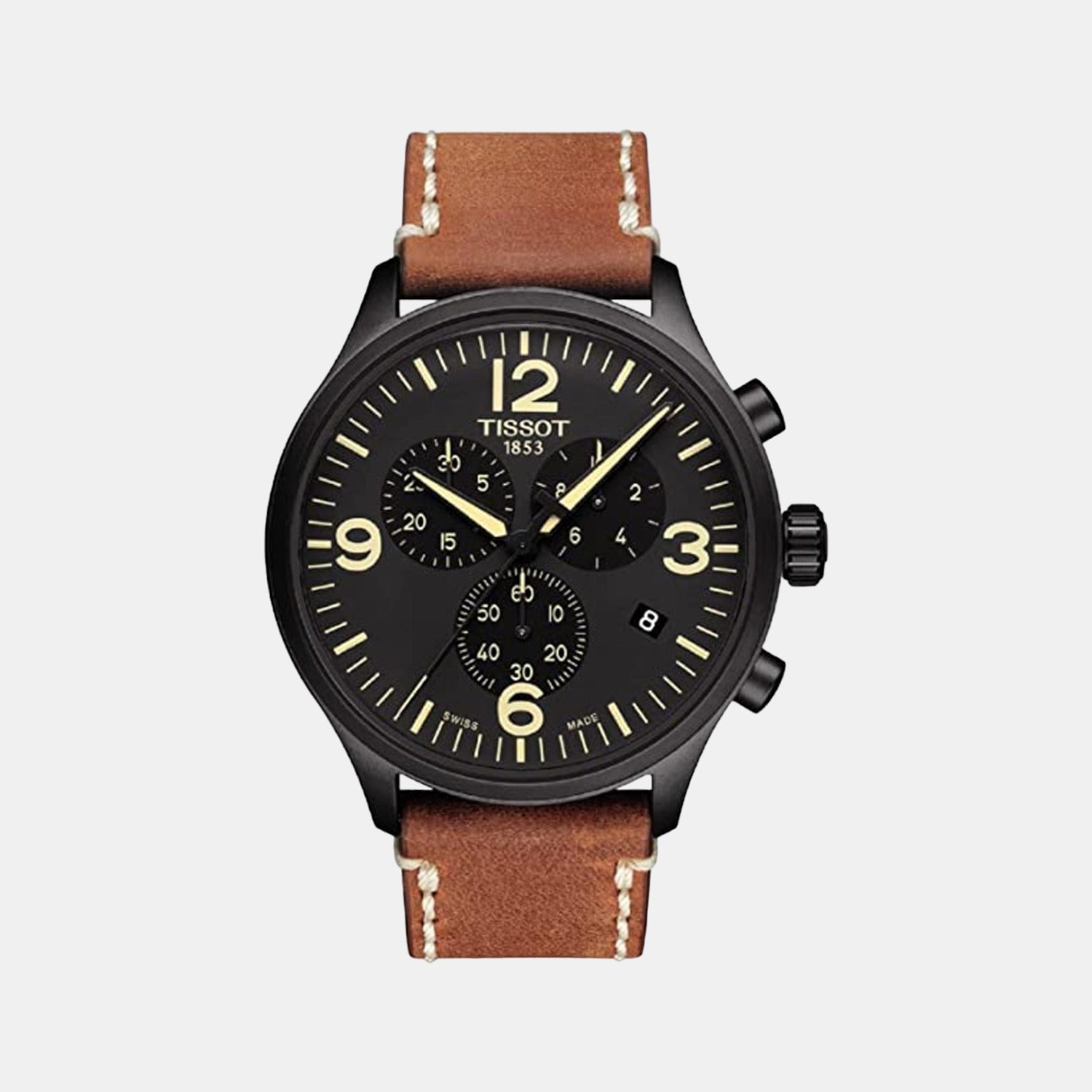 Tissot Chrono Xl Men Leather Watch T1166173605700