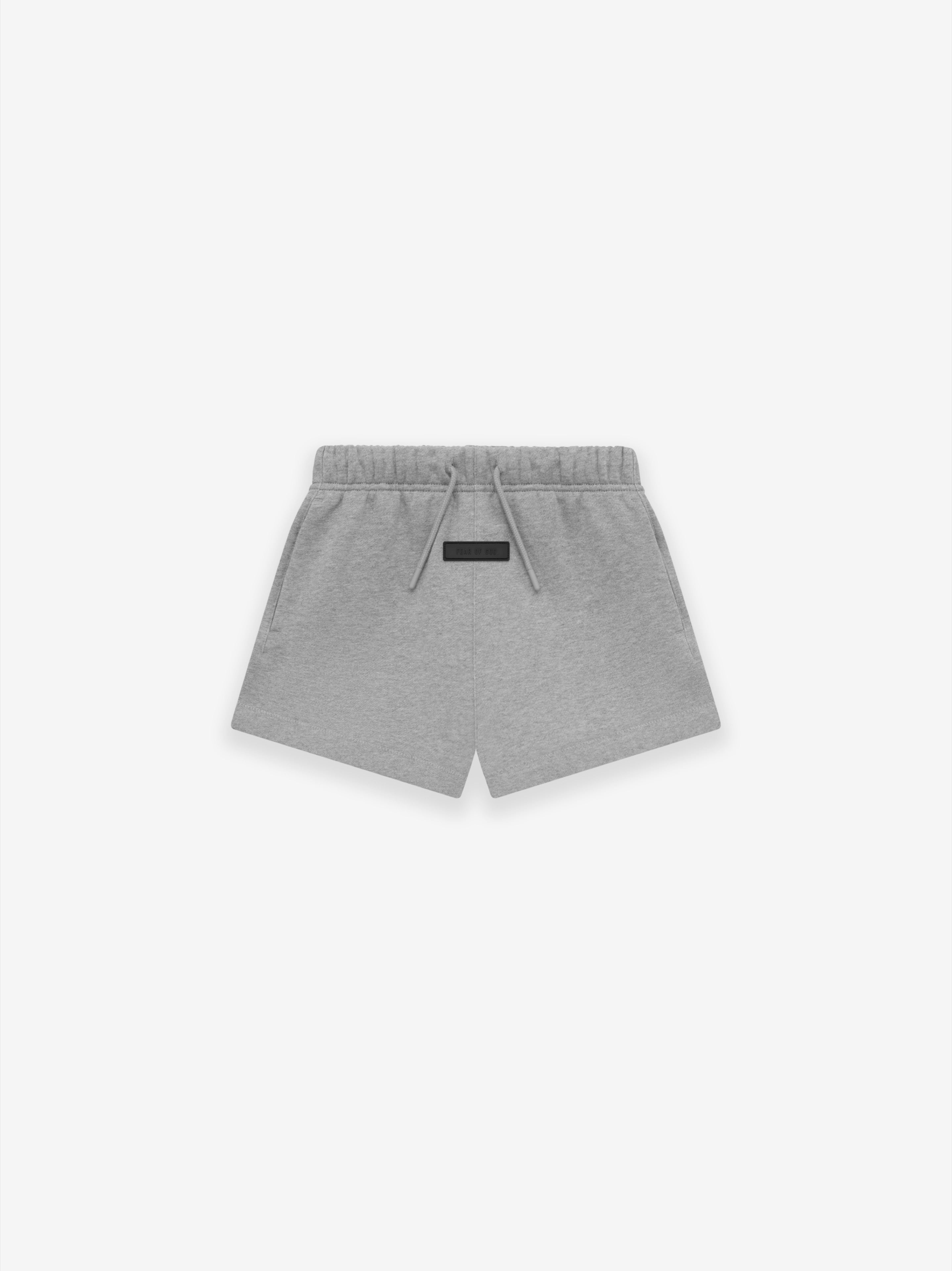 ESSENTIALS Kids Running Short – Dark Heather Oatmeal