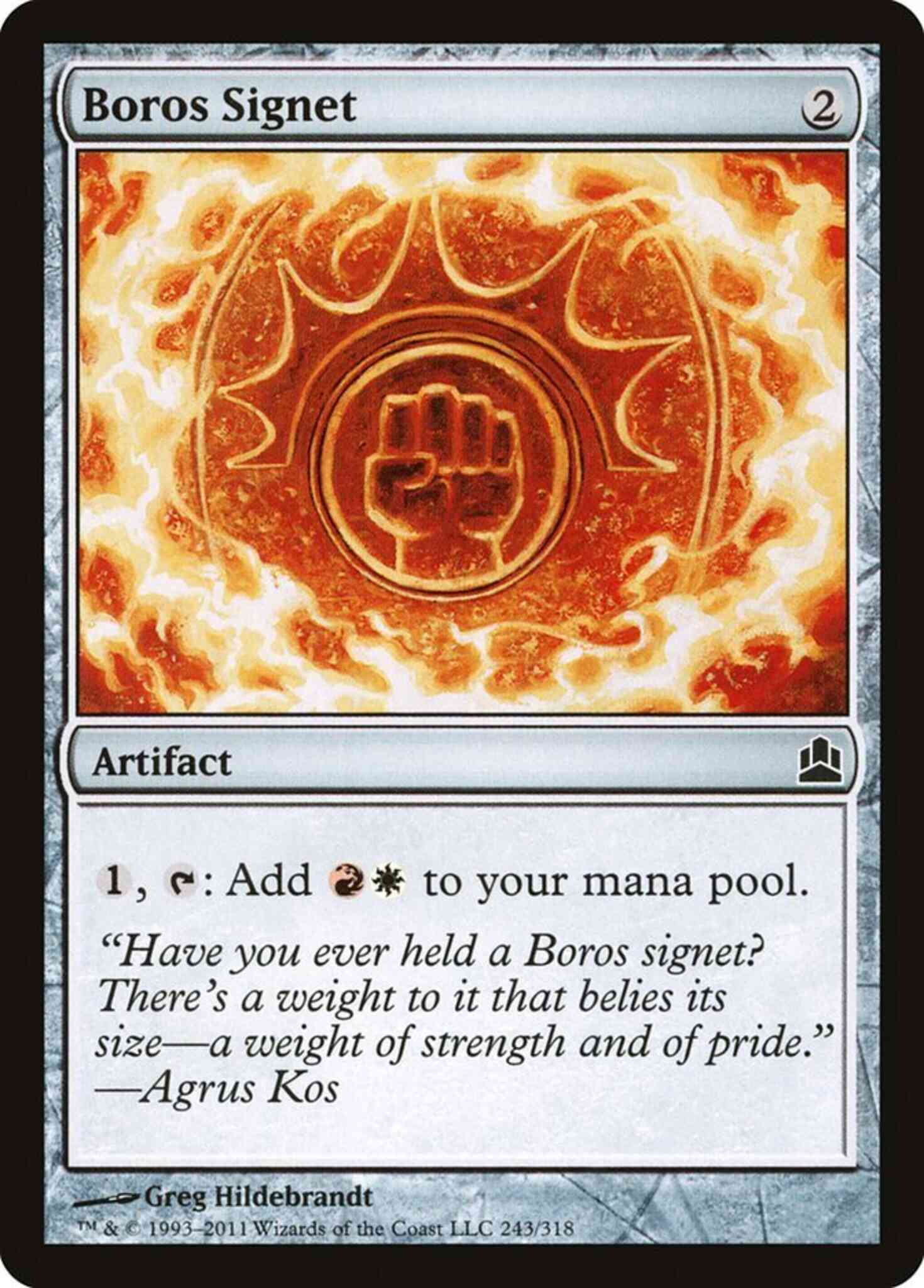 Boros signet 243 – Magic Boros Signet [243] [Commander 2011] [Non-Foil]