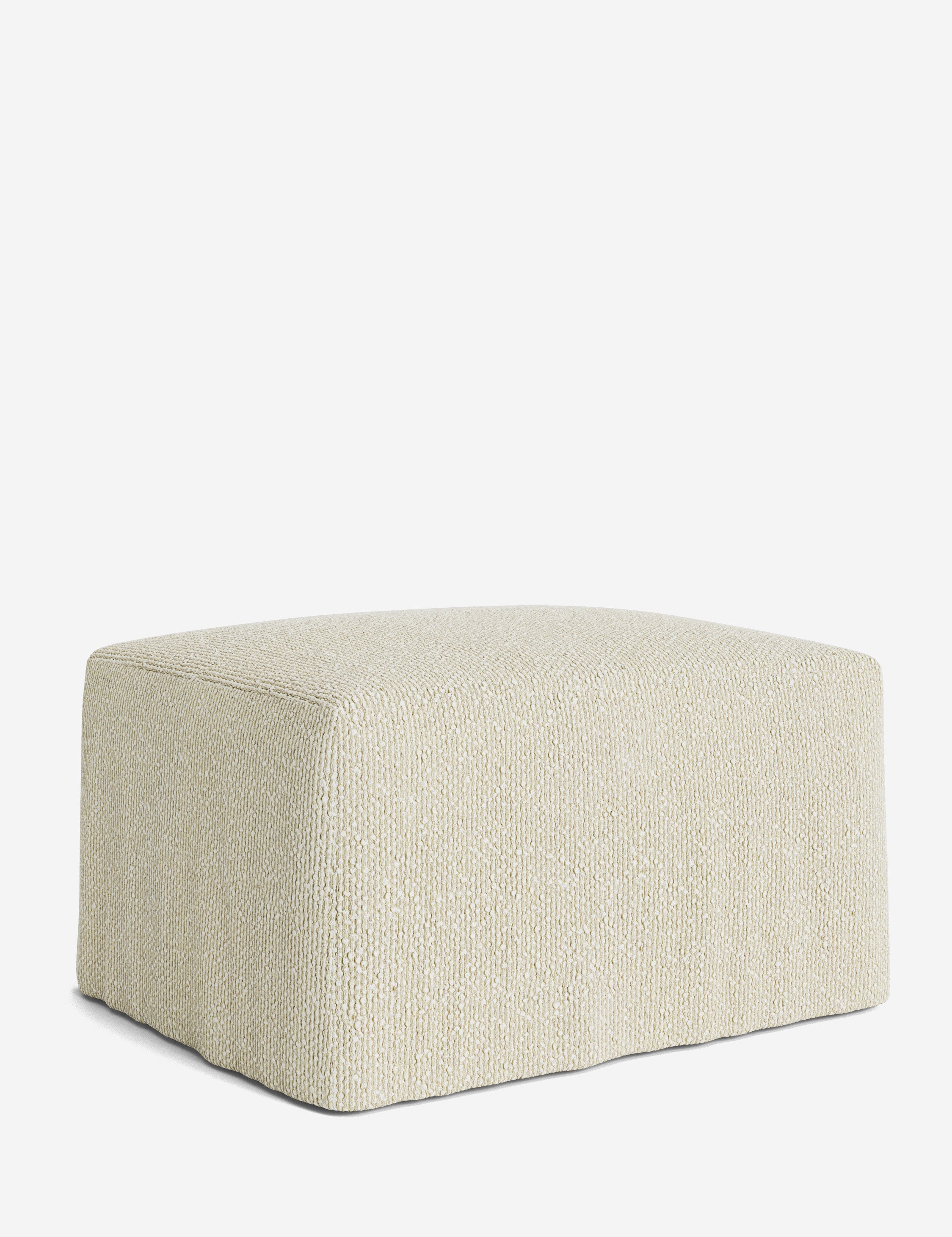 Lulu and Georgia Portola Slipcover Ottoman - view 120