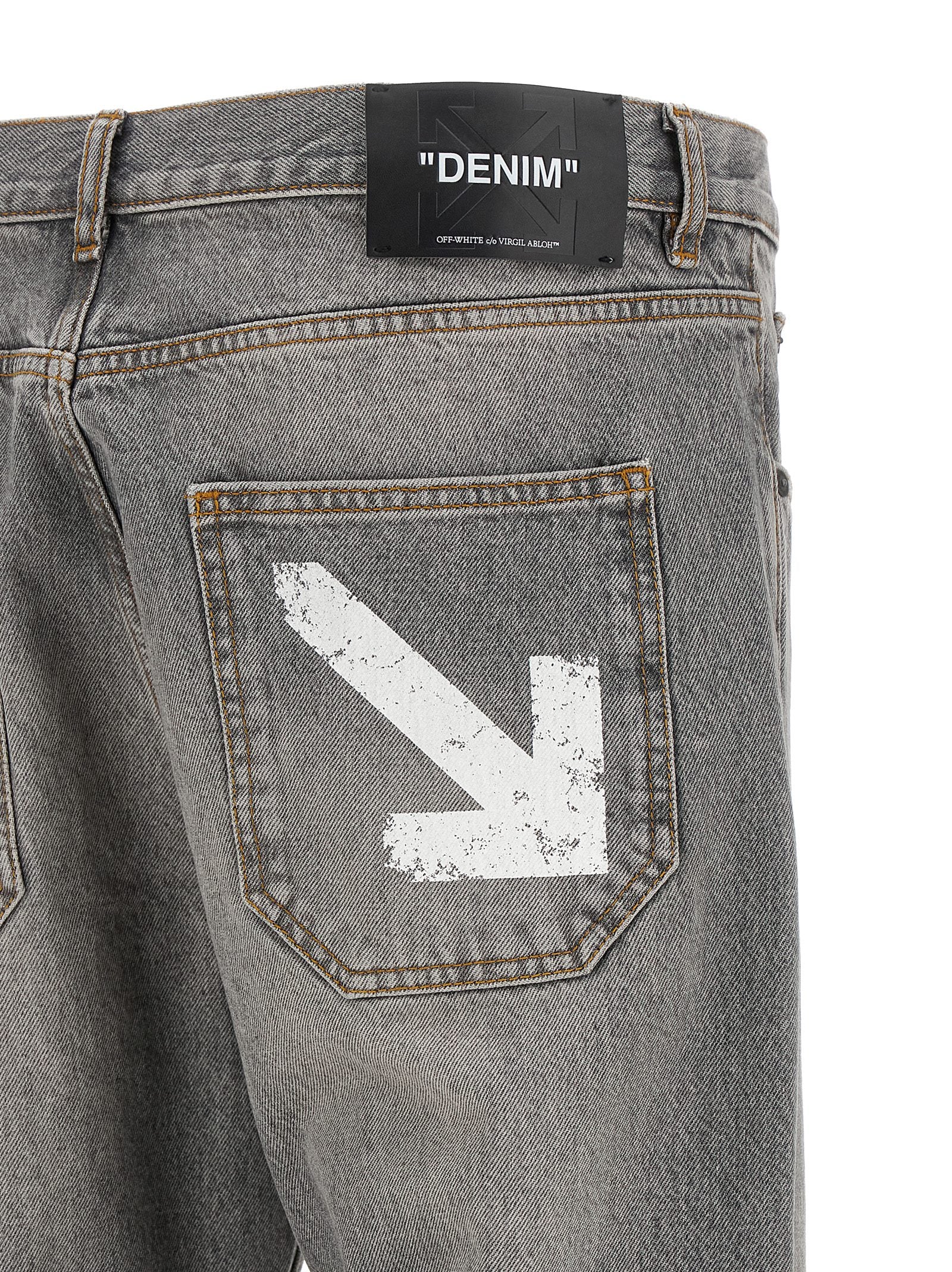 Off White Half Arrow Diag Slim Jeans – 100% cotton - view 4