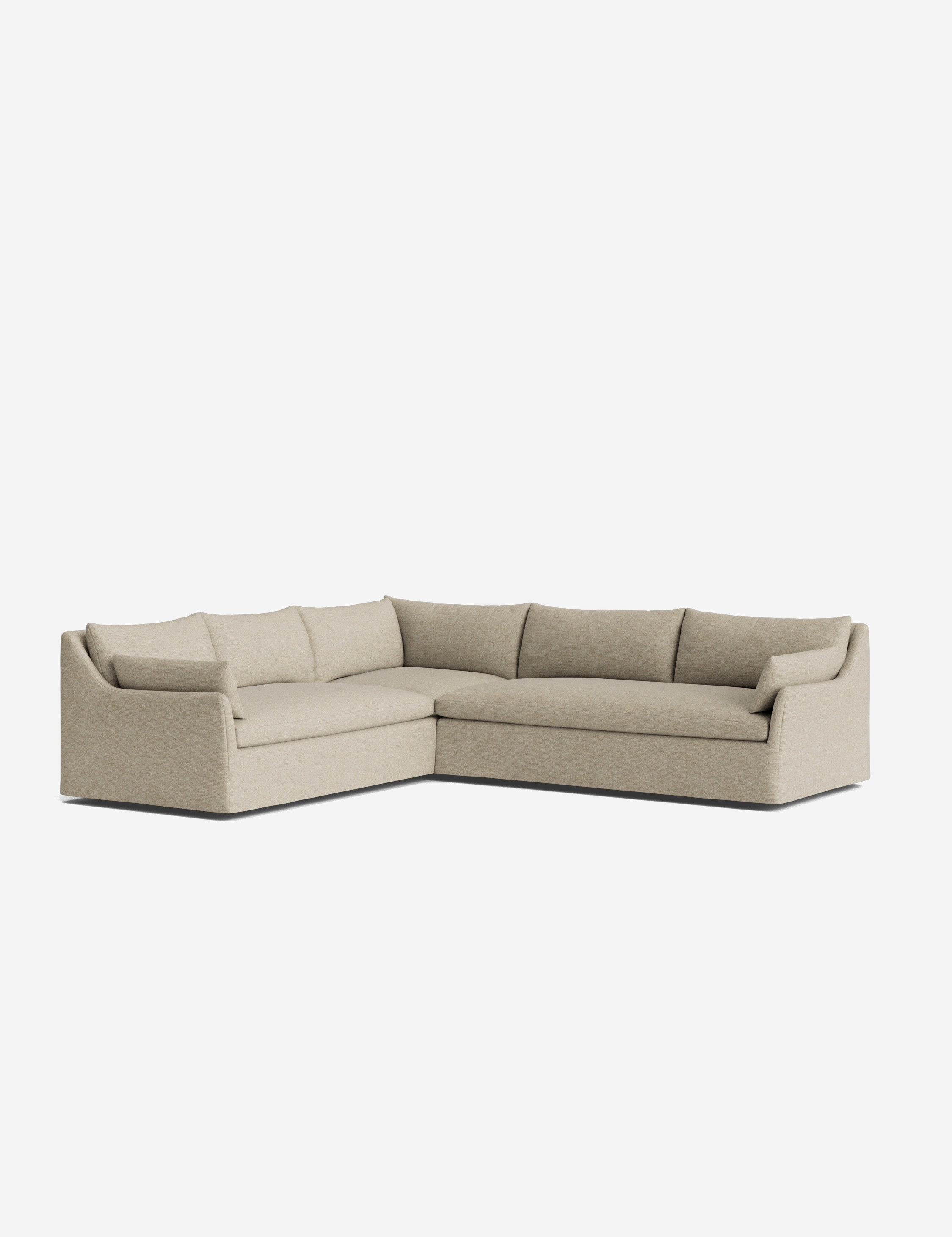 Lulu and Georgia Portola Luxe Depth Slipcover Corner Sectional Sofa - view 34