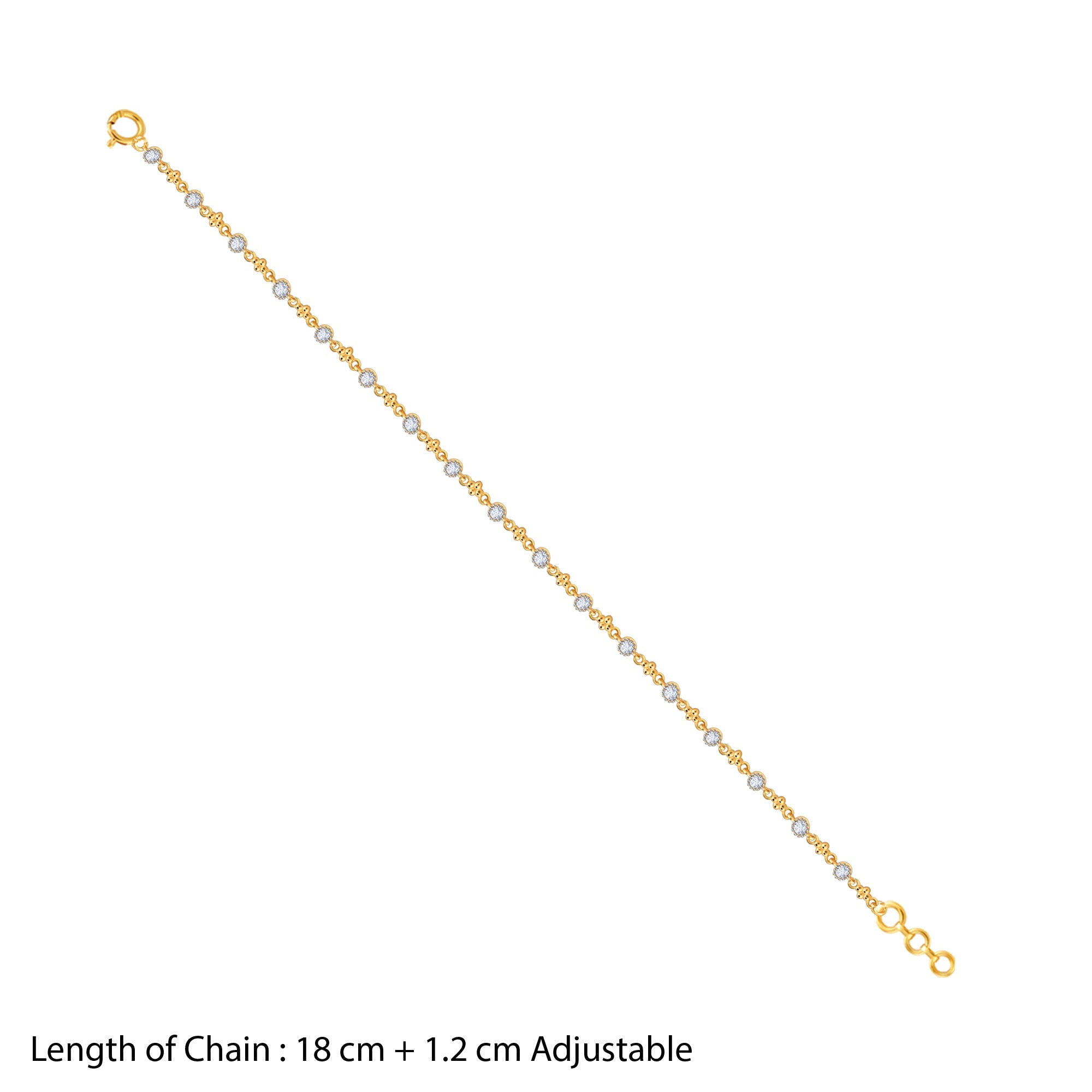 GIVA Jewellery Gold Celestial Diamond Bracelet - view 4