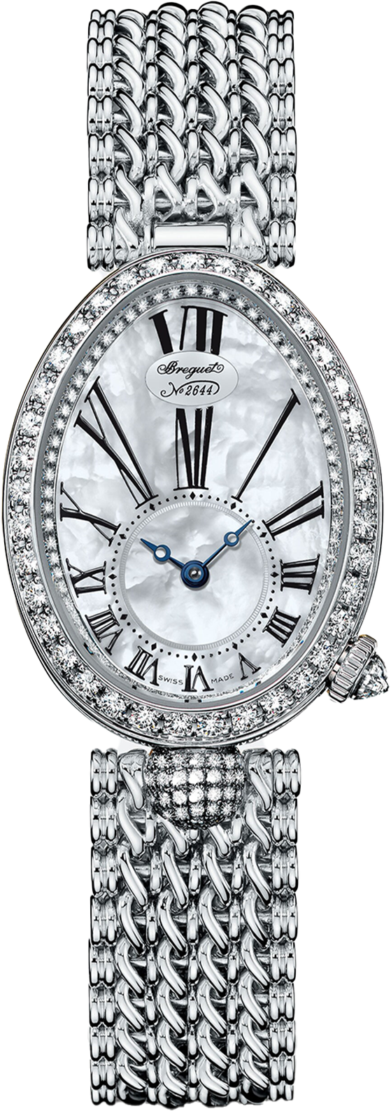Breguet Reine De Naples Silver 2644 33 mm for Women