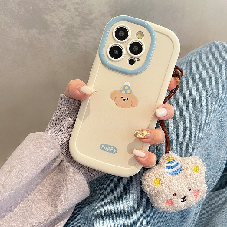 Peeperly Whimsical Puppy Bliss Cartoon Case – No Color
