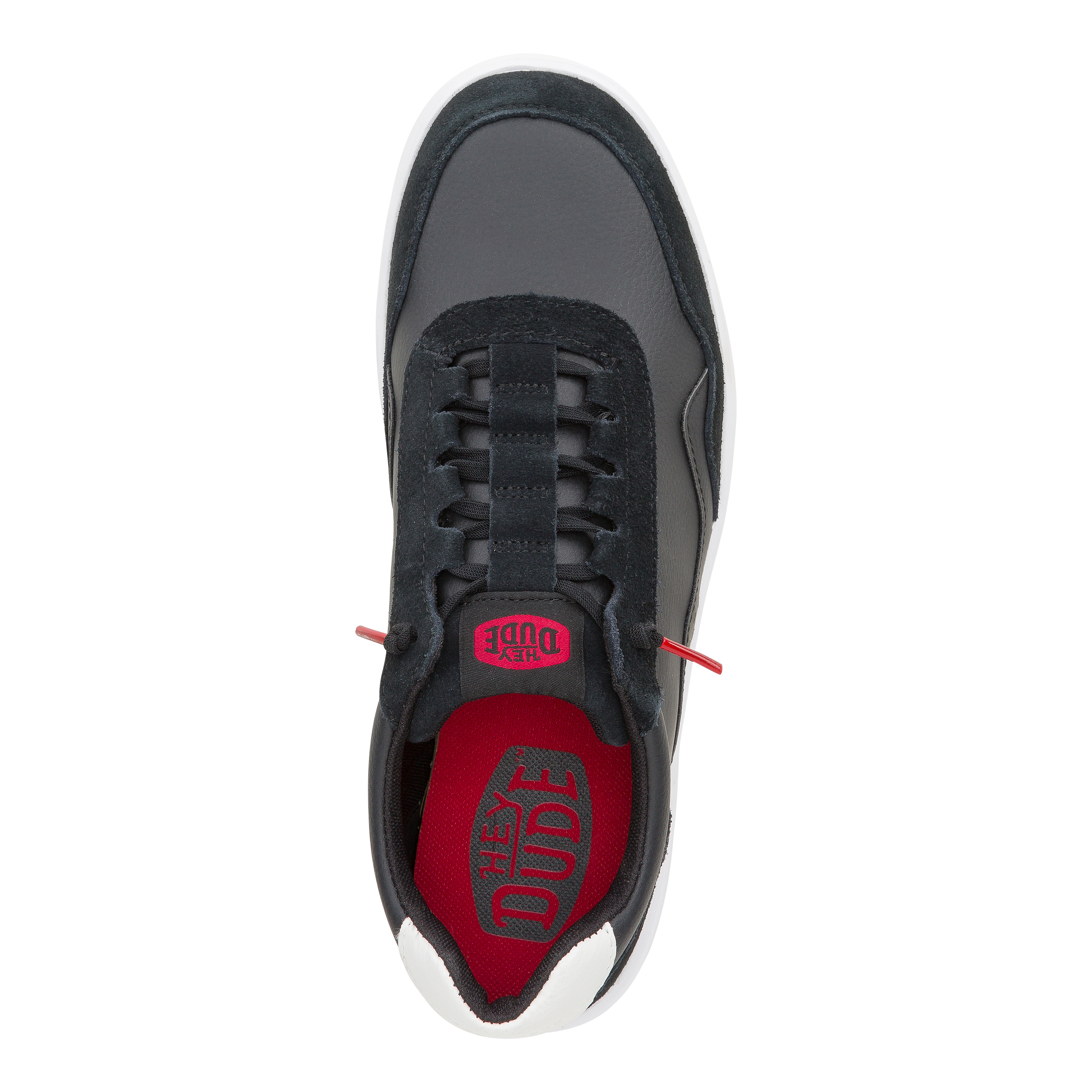 HEYDUDE shoes Hudson Classic - Black/White – Men's - view 6