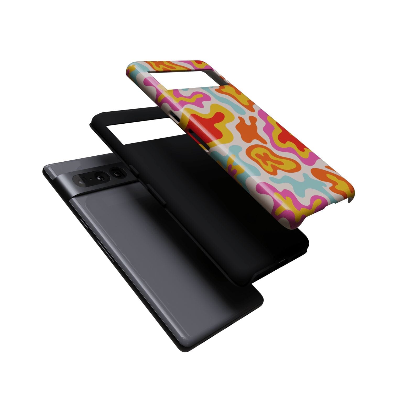 Casetry Tropical Color Splash | Abstract Retro Google Pixel Case - view 12