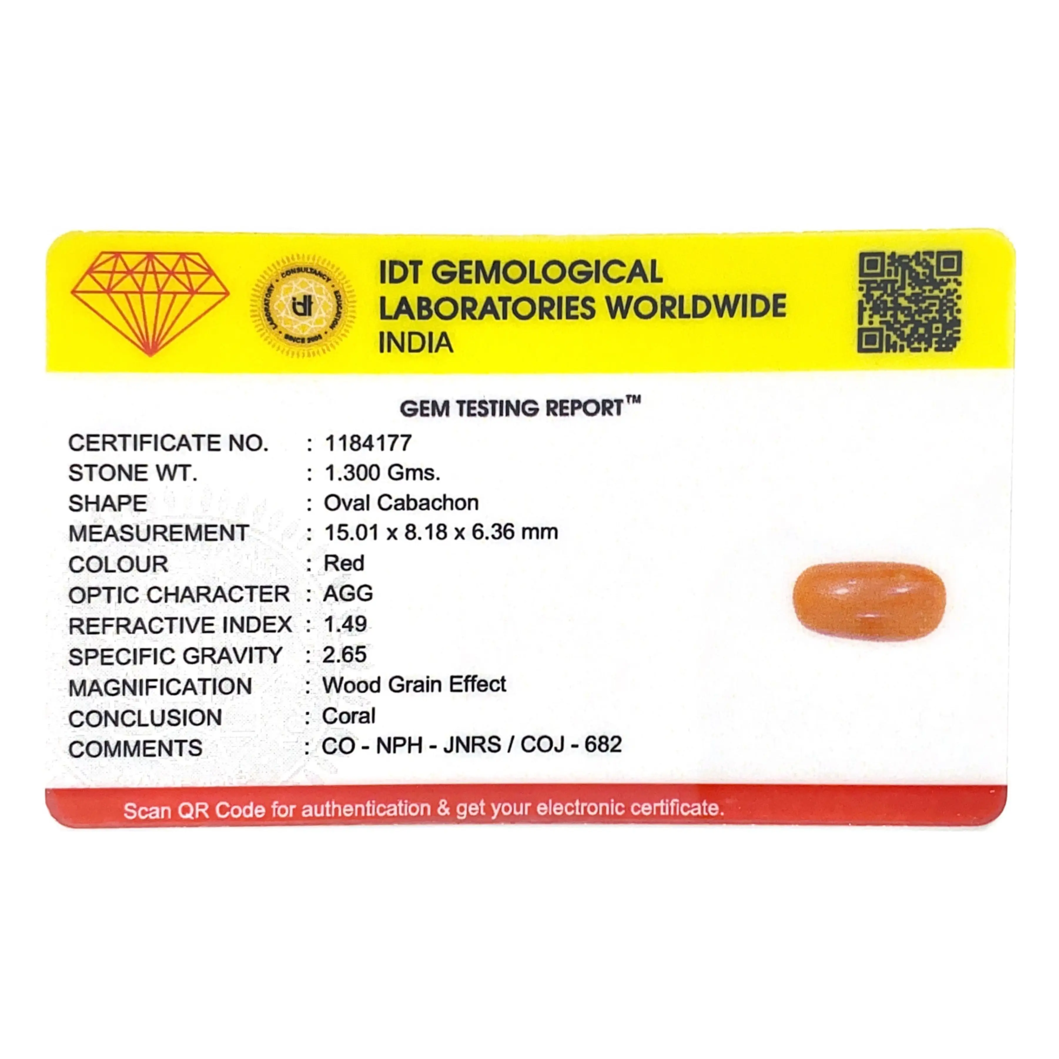 Pramogh Red Coral - 6.5 Carat - view 4
