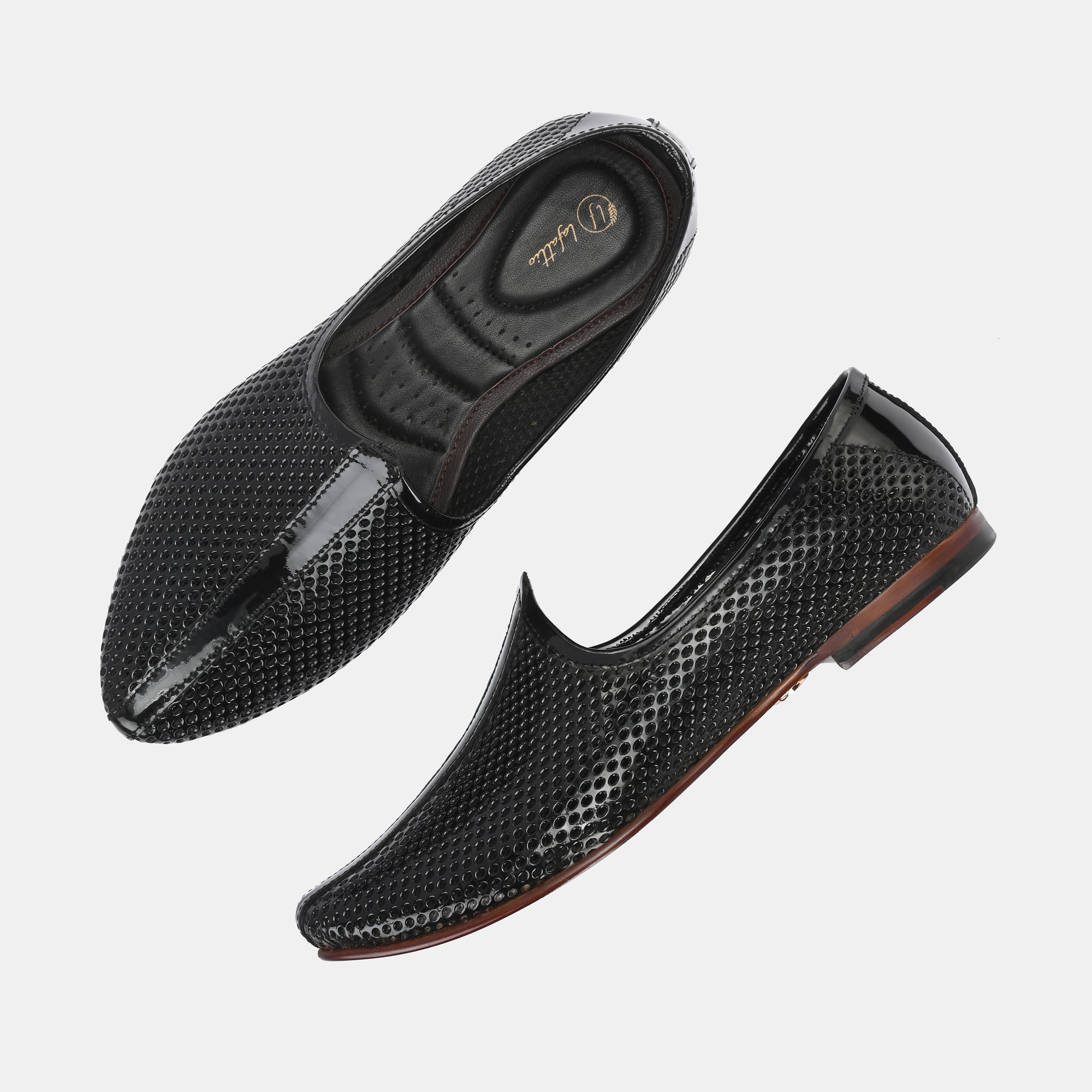 Patent Black Malaga Jooti by Lafattio - view 2