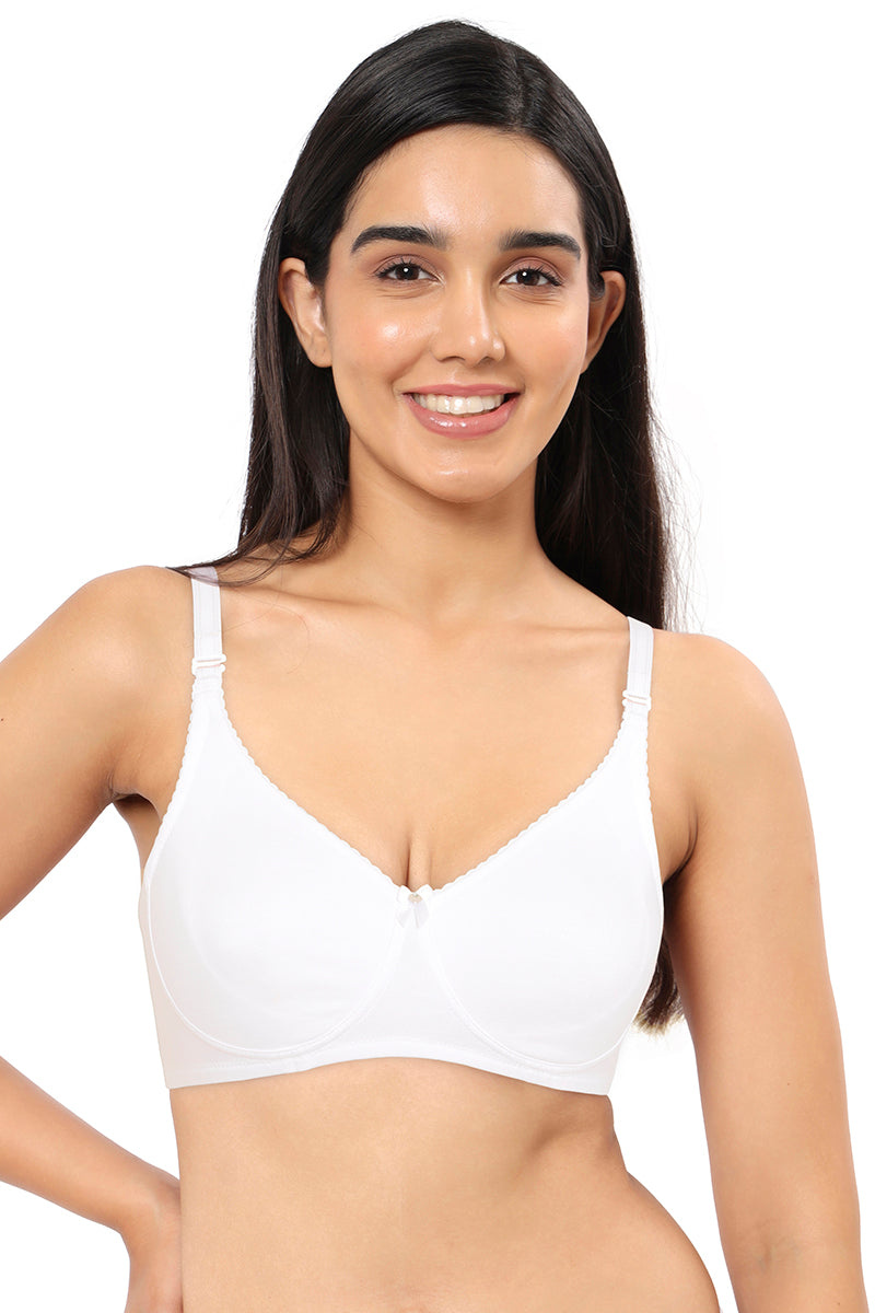 Amante All Day Comfort Non-Padded & Non-Wired Bra - White