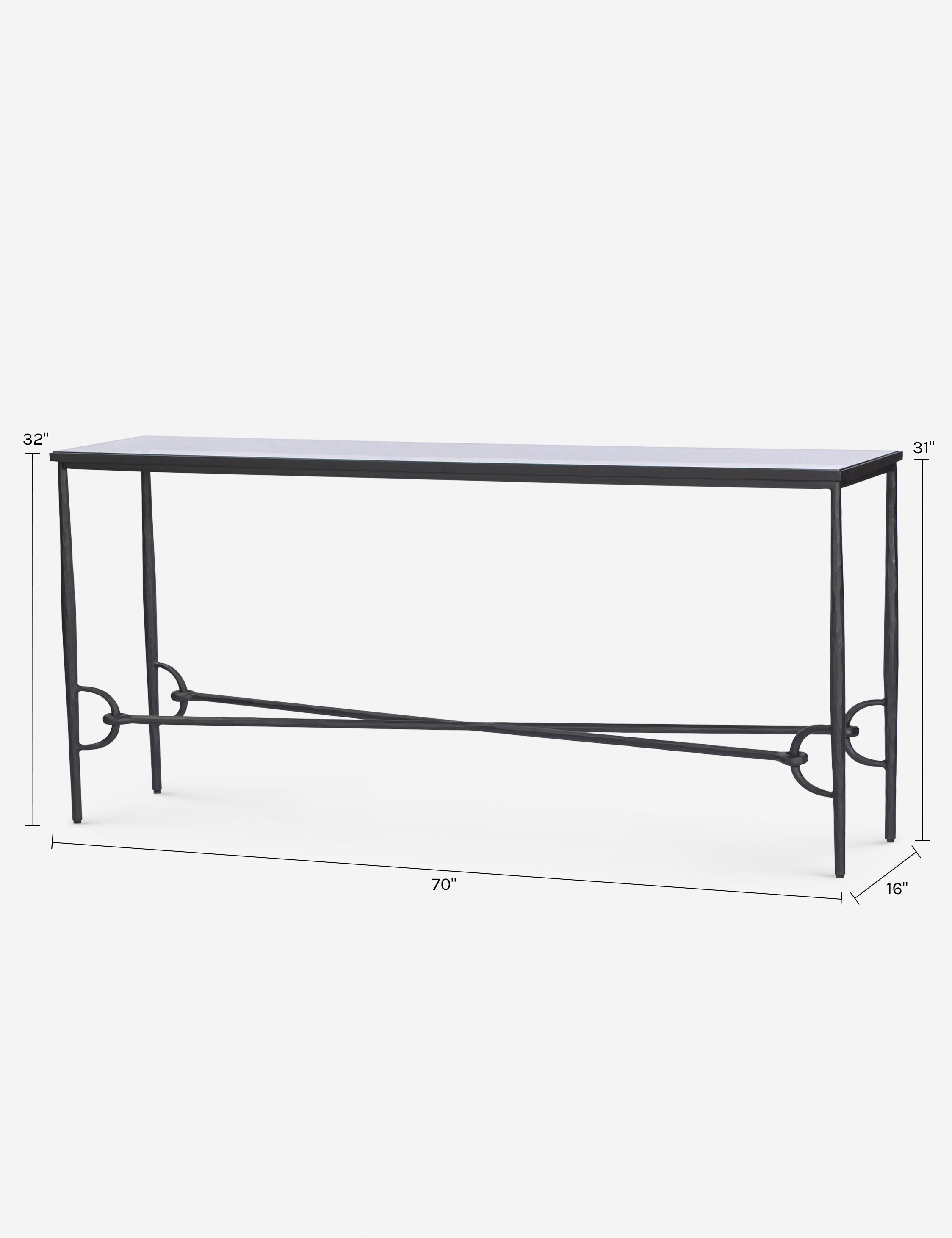 Lulu and Georgia Emersyn Console Table – Black - view 10