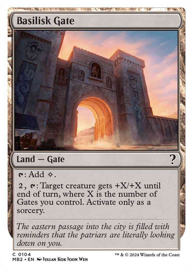 Basilisk gate 104 – Magic Basilisk Gate [104] [White Border] [Mystery Booster 2] [Non-Foil]