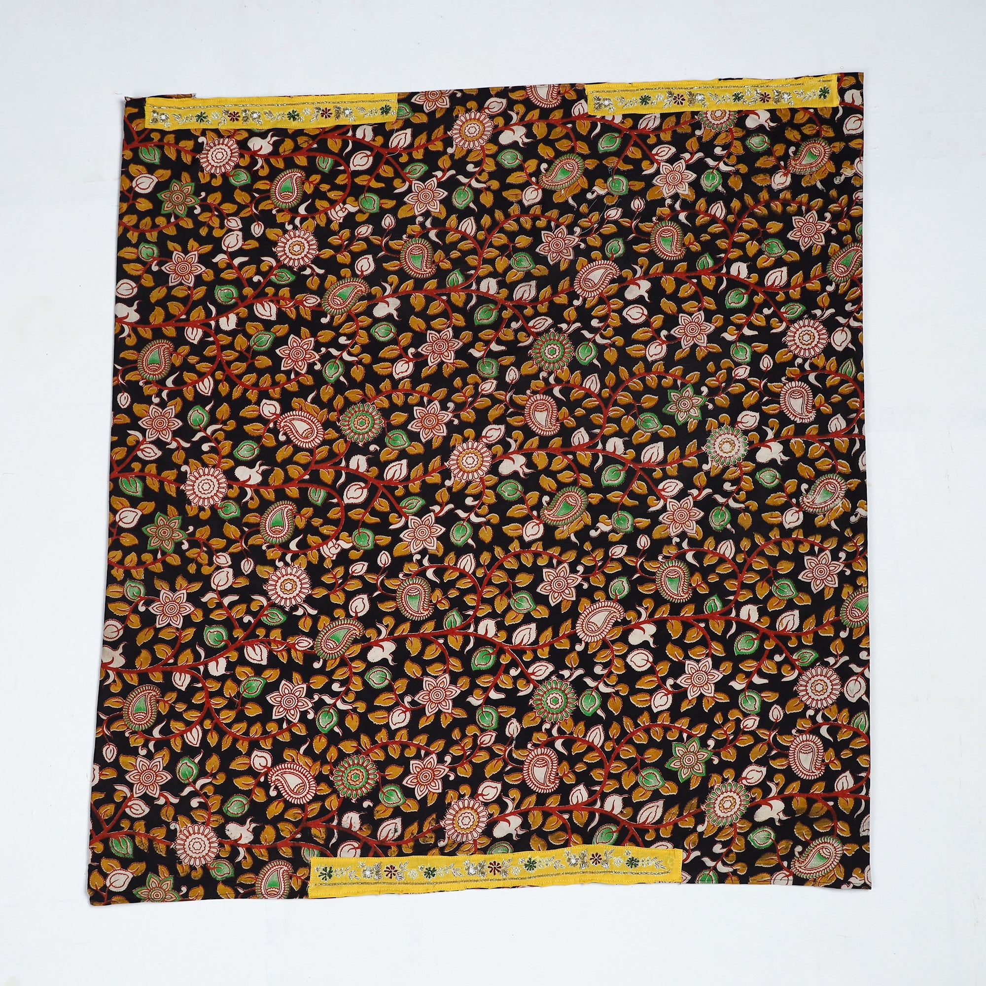 NOORI BAZAR Black - Zardozi Hand Embroidered Kalamkari Cotton Blouse Piece 33 - view 2