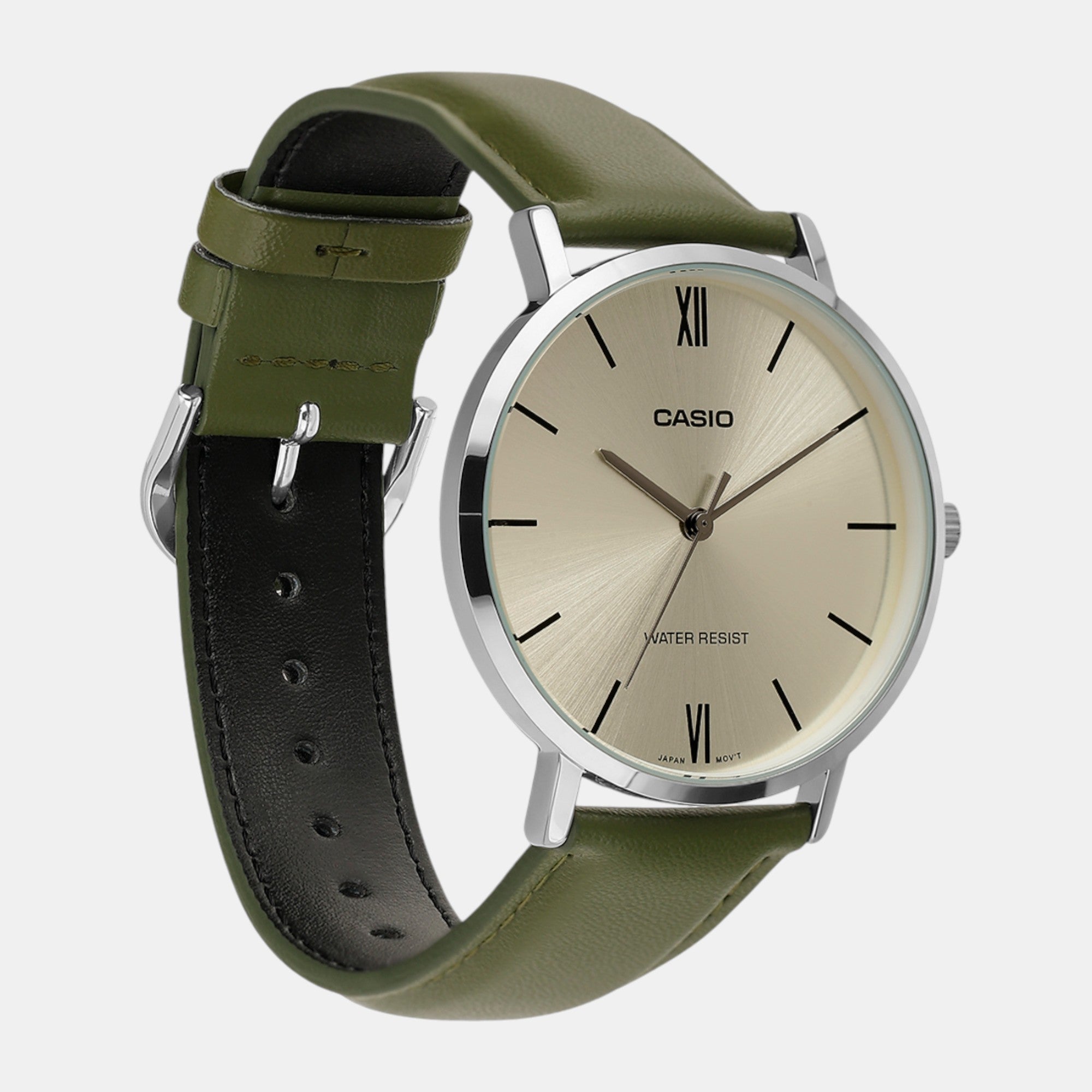 Casio Enticer Men Quartz Beige Dial Analog Leather Watch A2320 - view 4