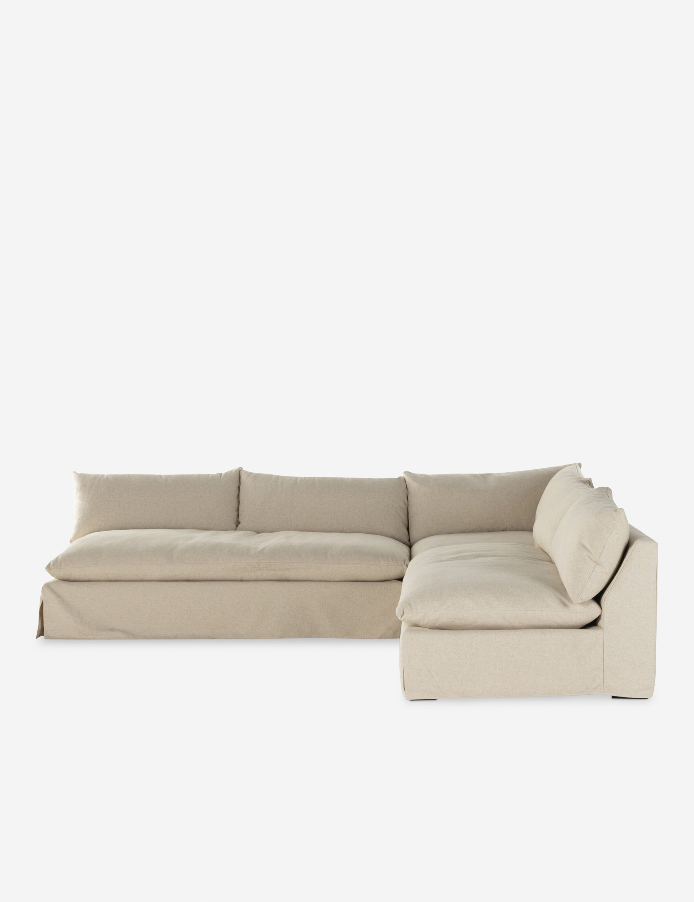 Lulu and Georgia Penn Slipcover Sectional Sofa