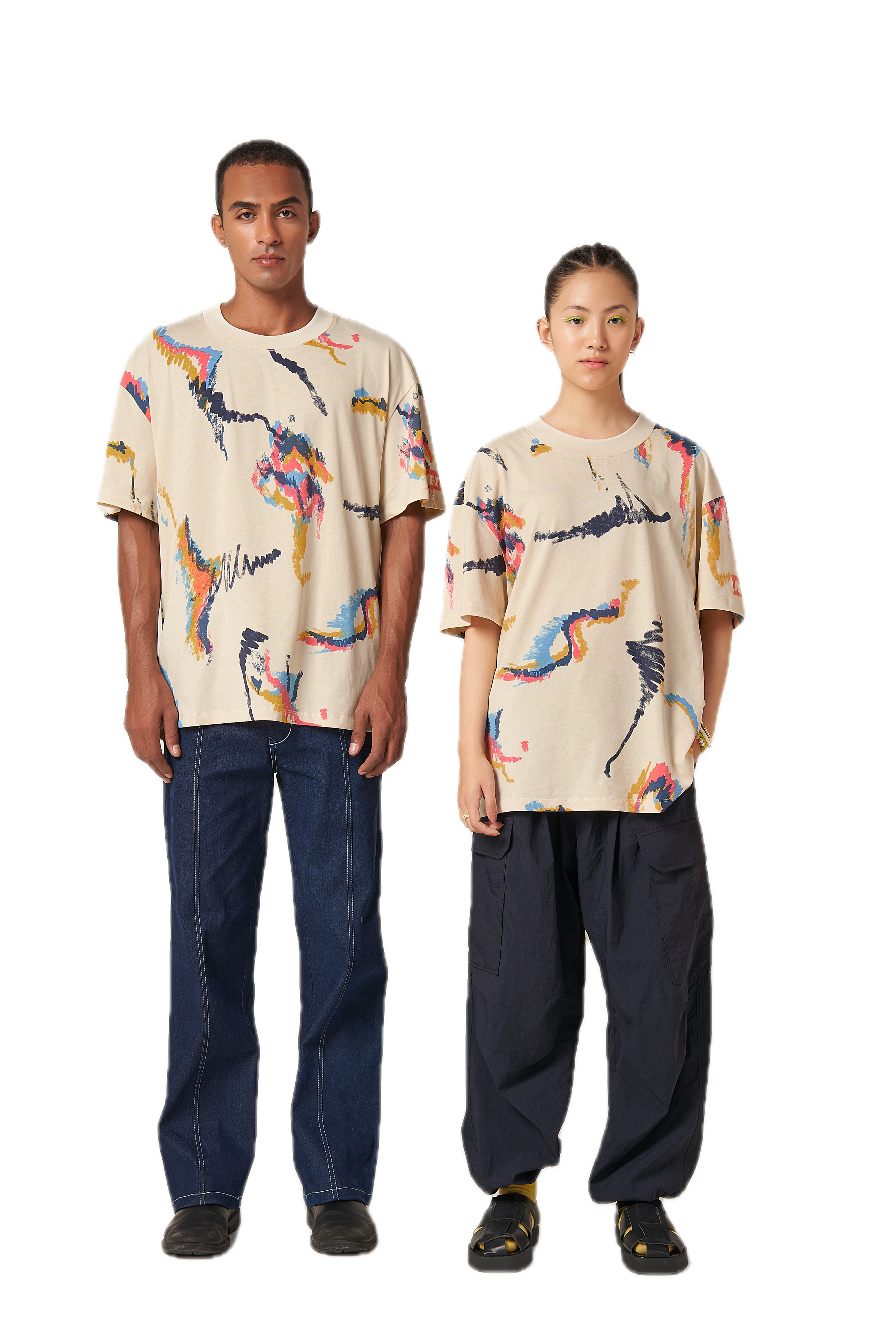 NEKO Multi Scribble T‐Shirt - view 3
