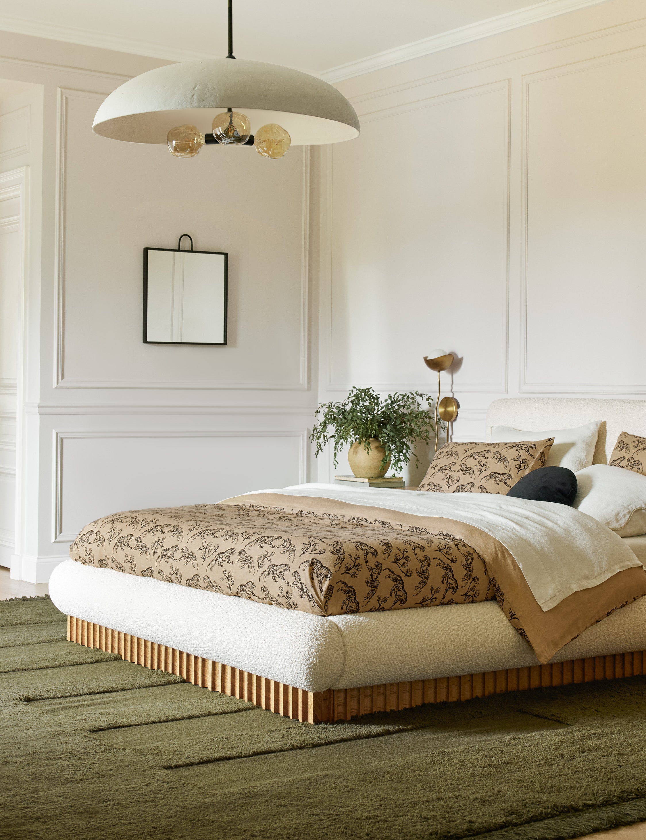 Lulu and Georgia Tiger Hemp Duvet Cover by Sarah Sherman Samuel - view 2