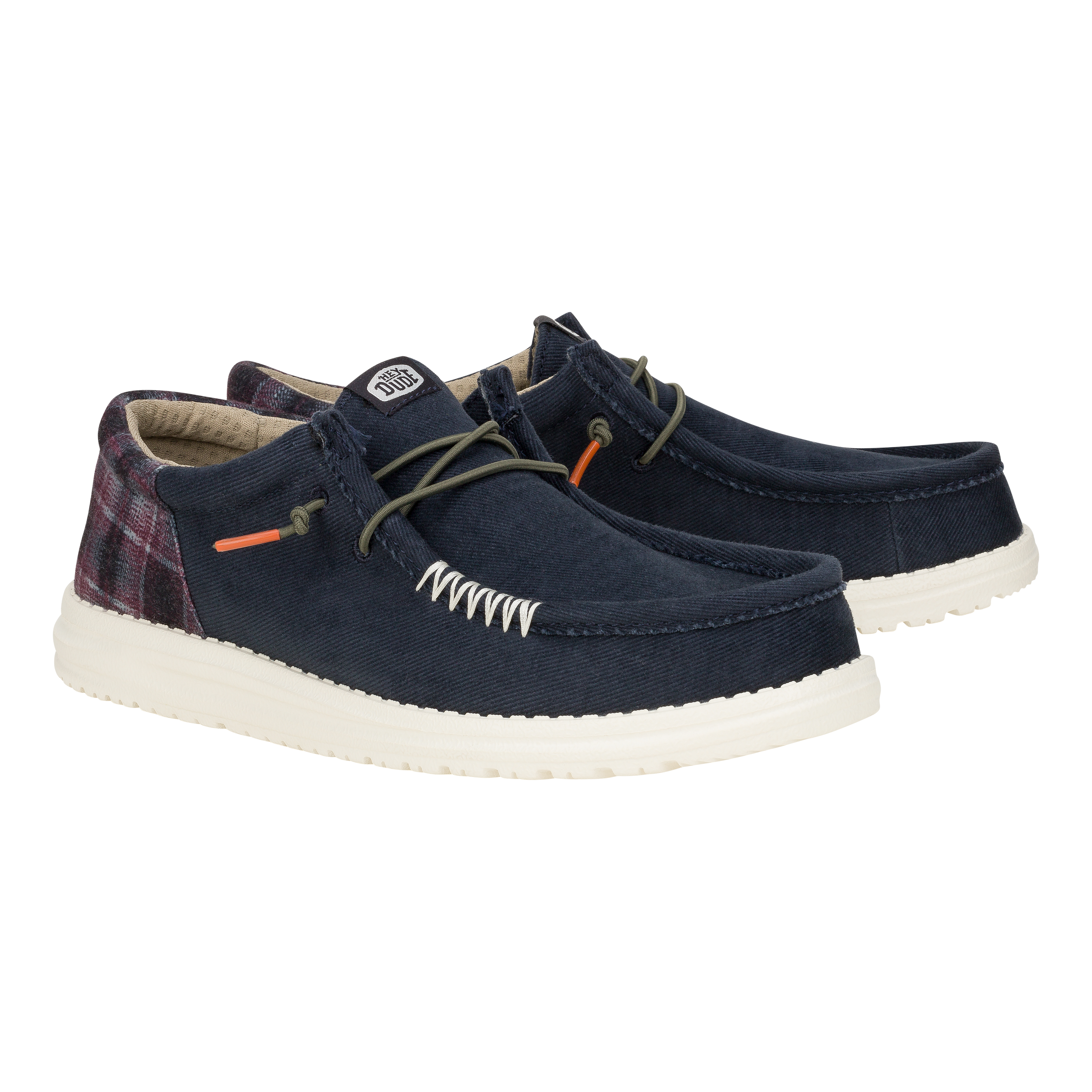 HEYDUDE shoes Wally Funk Waffle - Red Plaid – Men's - view 2
