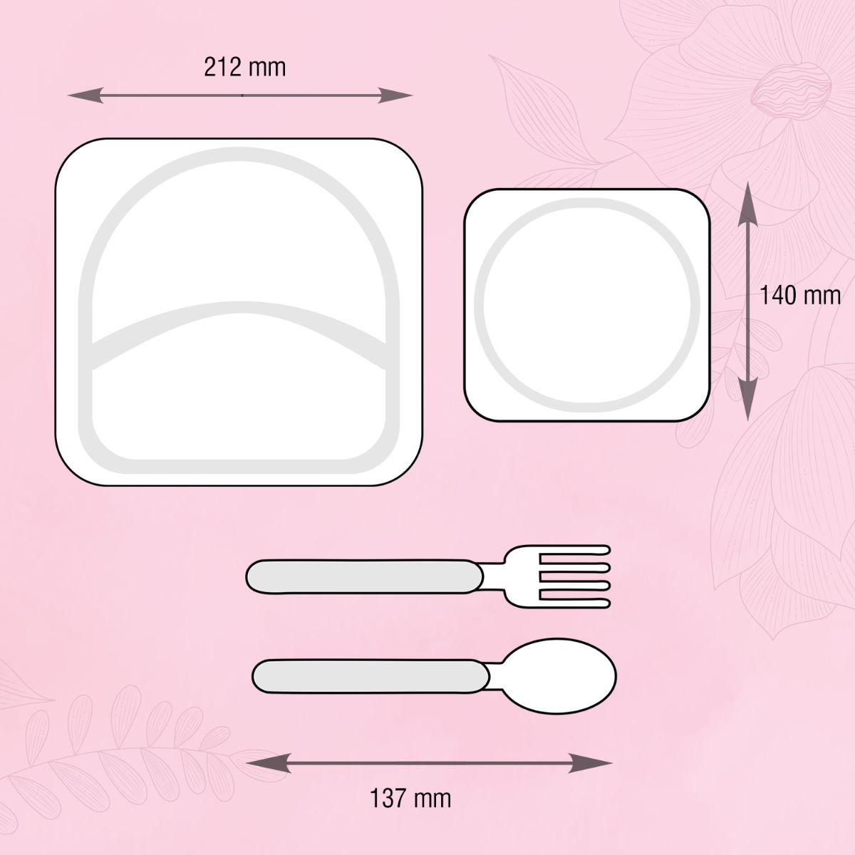 Cello Kids Penguin Meal Set – Pink - view 6