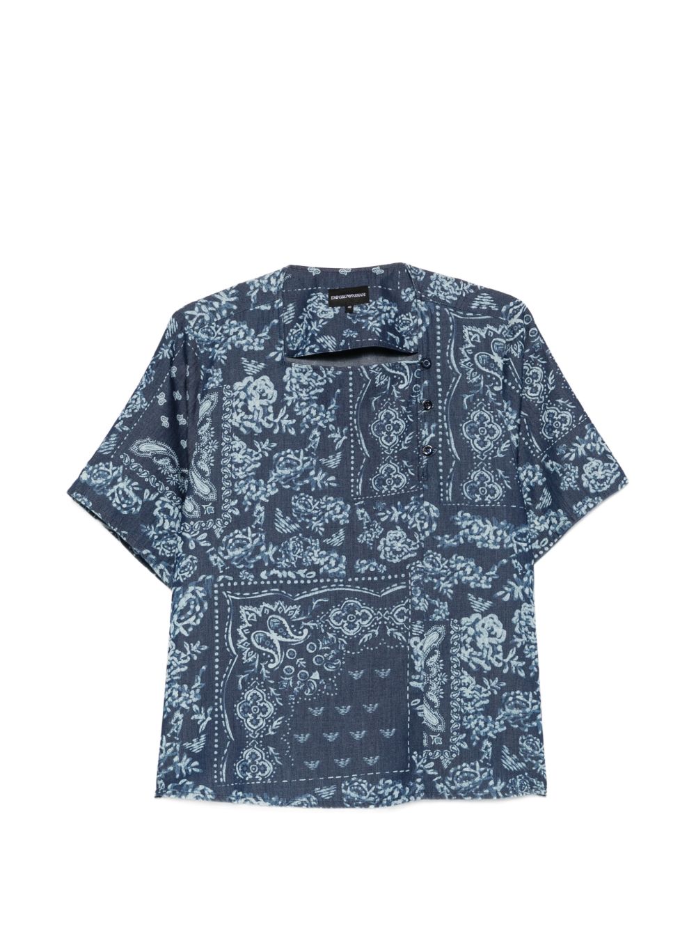 Emporio Armani Floral Print Cotton Top – 100% Cotton