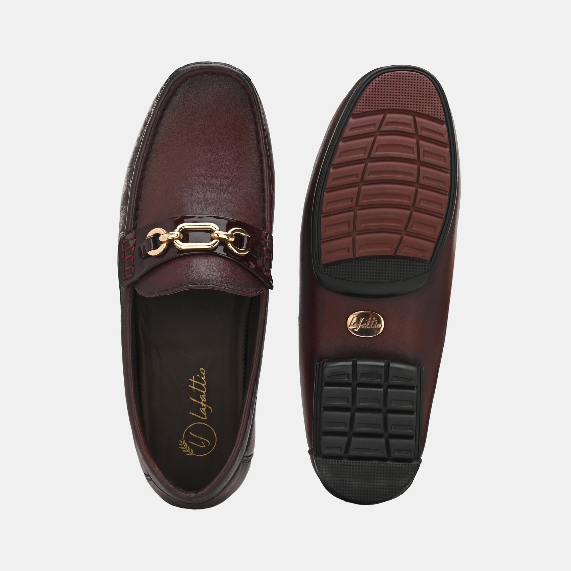 Cherry Buckled Loafers by Lafattio - view 7