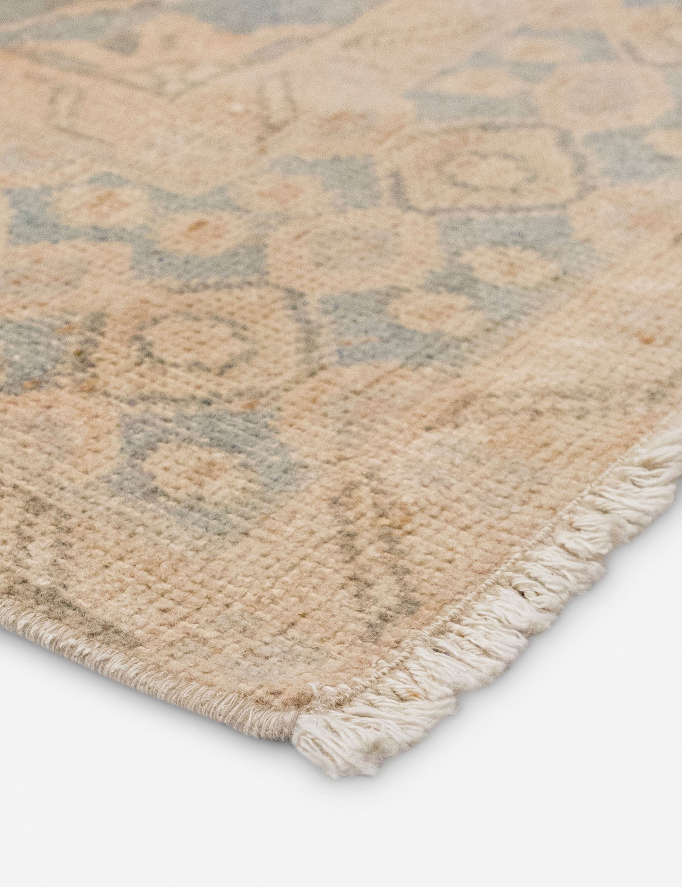 Lulu and Georgia Vintage Turkish Hand-Knotted Wool Runner Rug No. 295, 4'3" x 12'4" - view 2