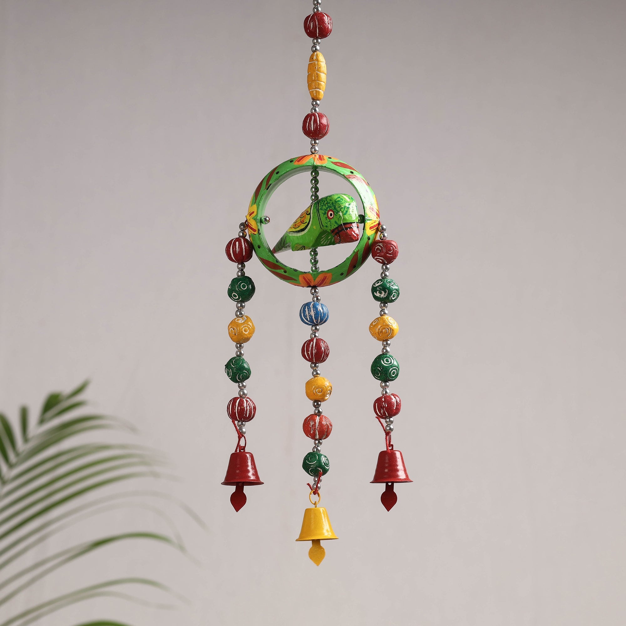 DEVENDRA SINGH Banaras Handpainted Wooden & Terracotta Beads Decorative Hanging