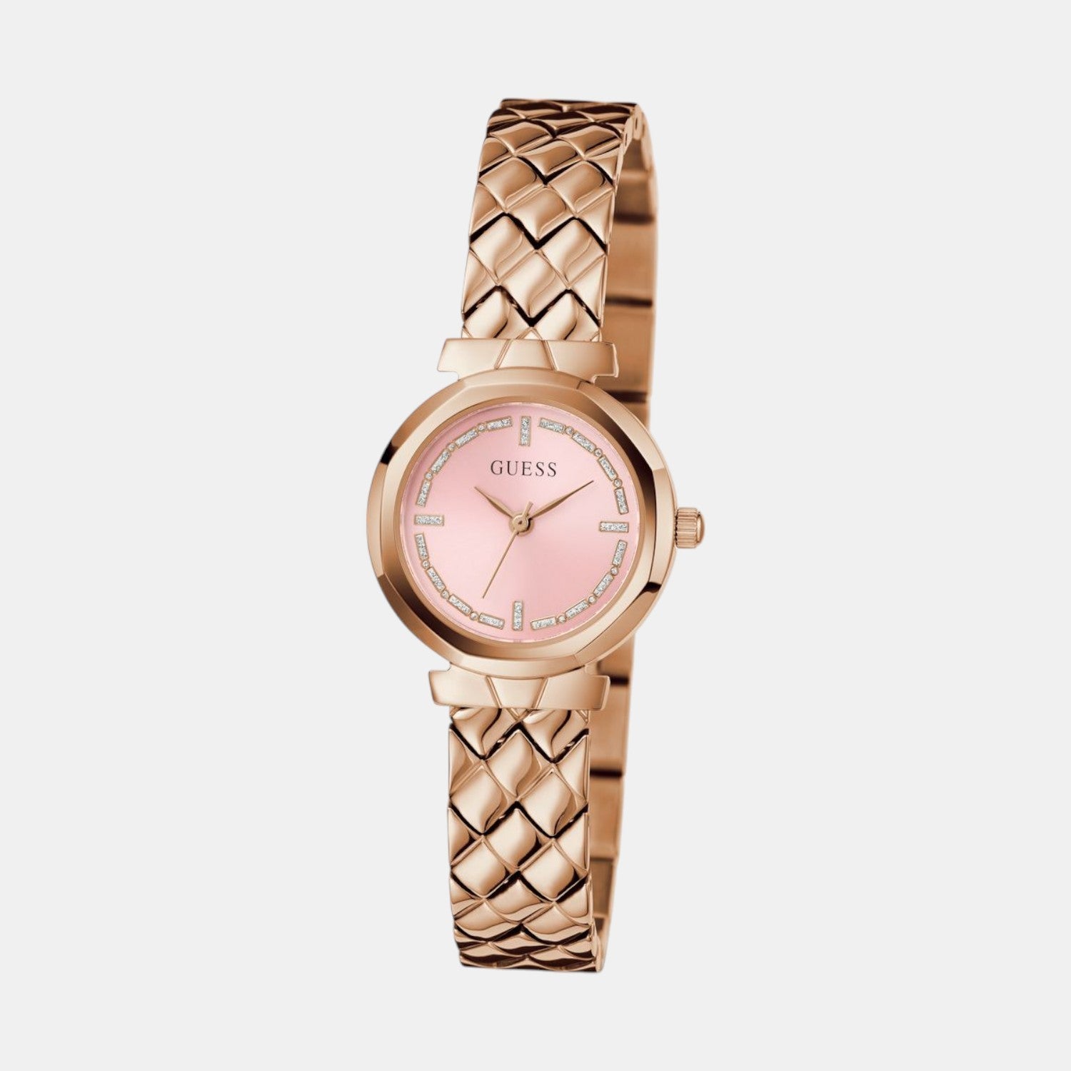 Guess Bejeweled Women Quartz Pink Dial Analog Stainless Steel Watch GW0839L3 - view 3