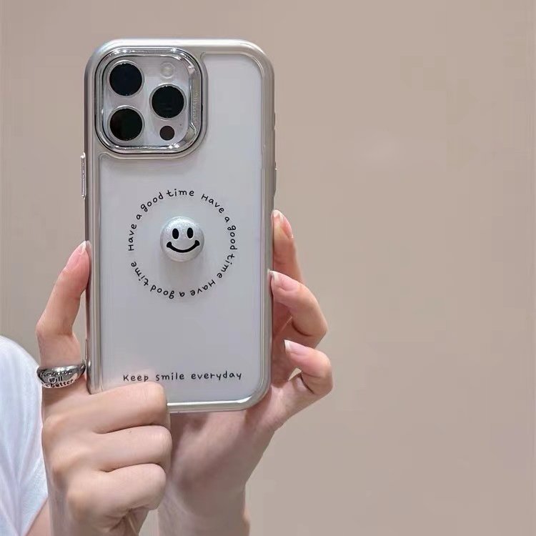 Peeperly 3D Smiley Face Cheerful Case – No Color - view 2