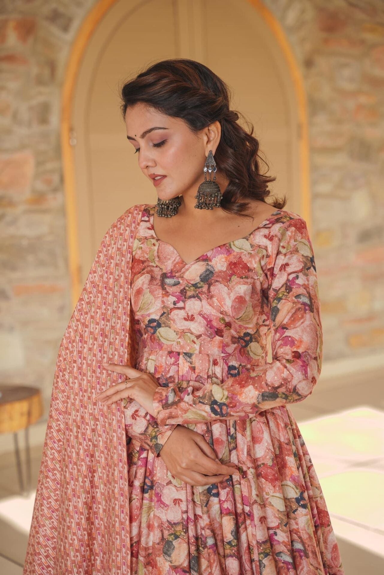 Idaho-o Stormi muslin kurta-palazzo set - view 6
