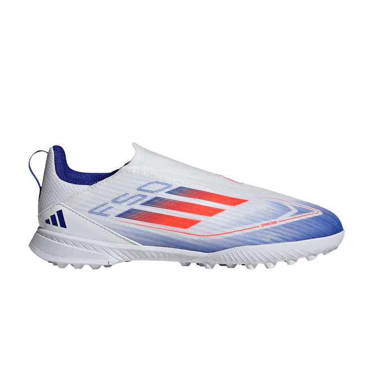 adidas F50 League Laceless Turf Cloud White Solar Red Lucid Blue (GS)